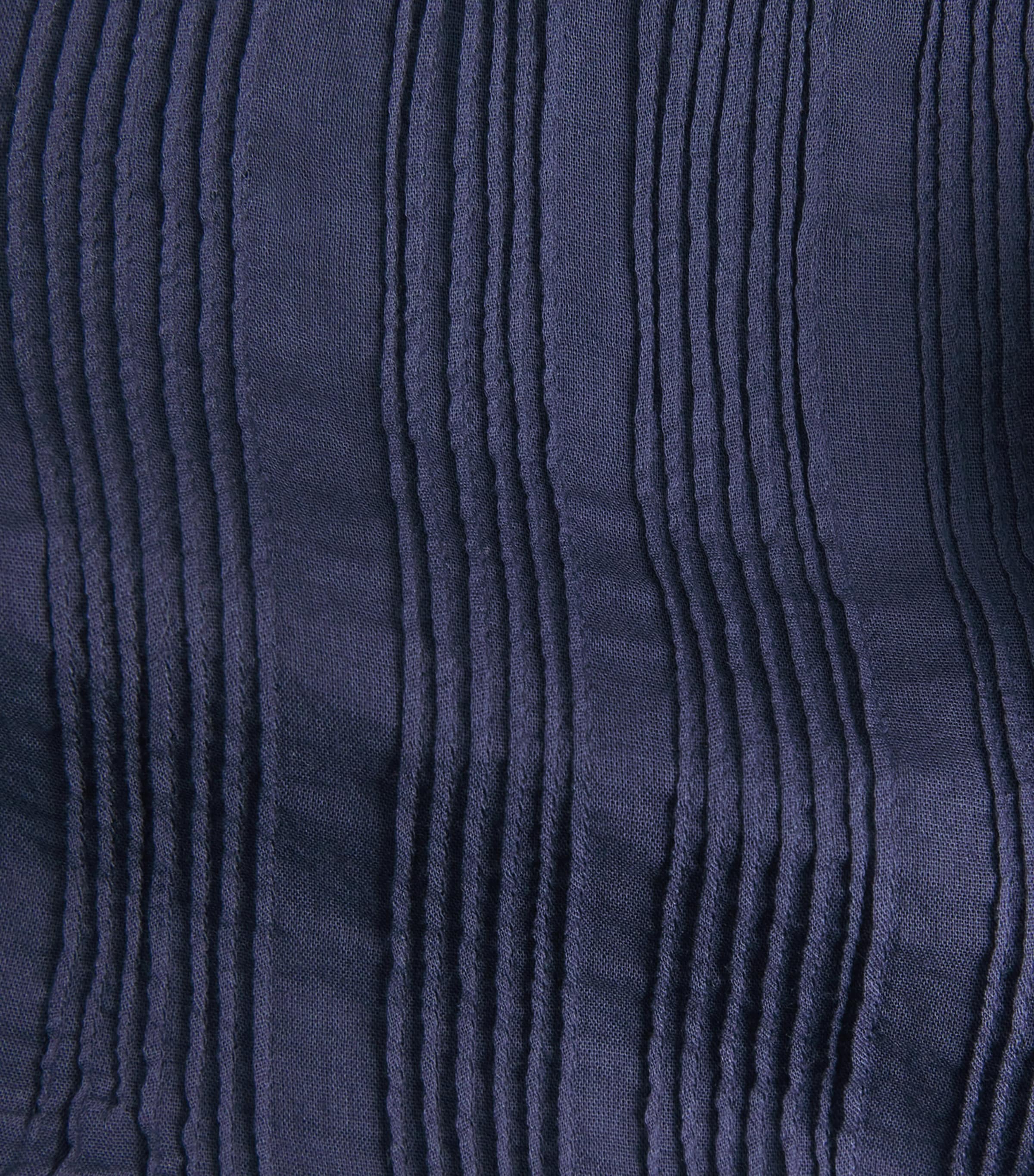 DÔEN Womens Organic Cotton Henri Blouse Adriatic Image 6