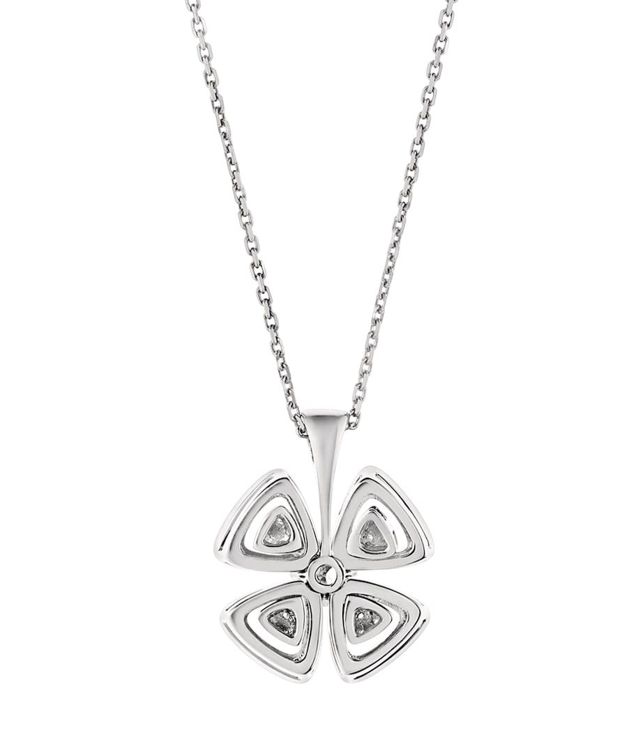 Bvlgari White Gold and Diamond Fiorever Necklace White Gold Image 2