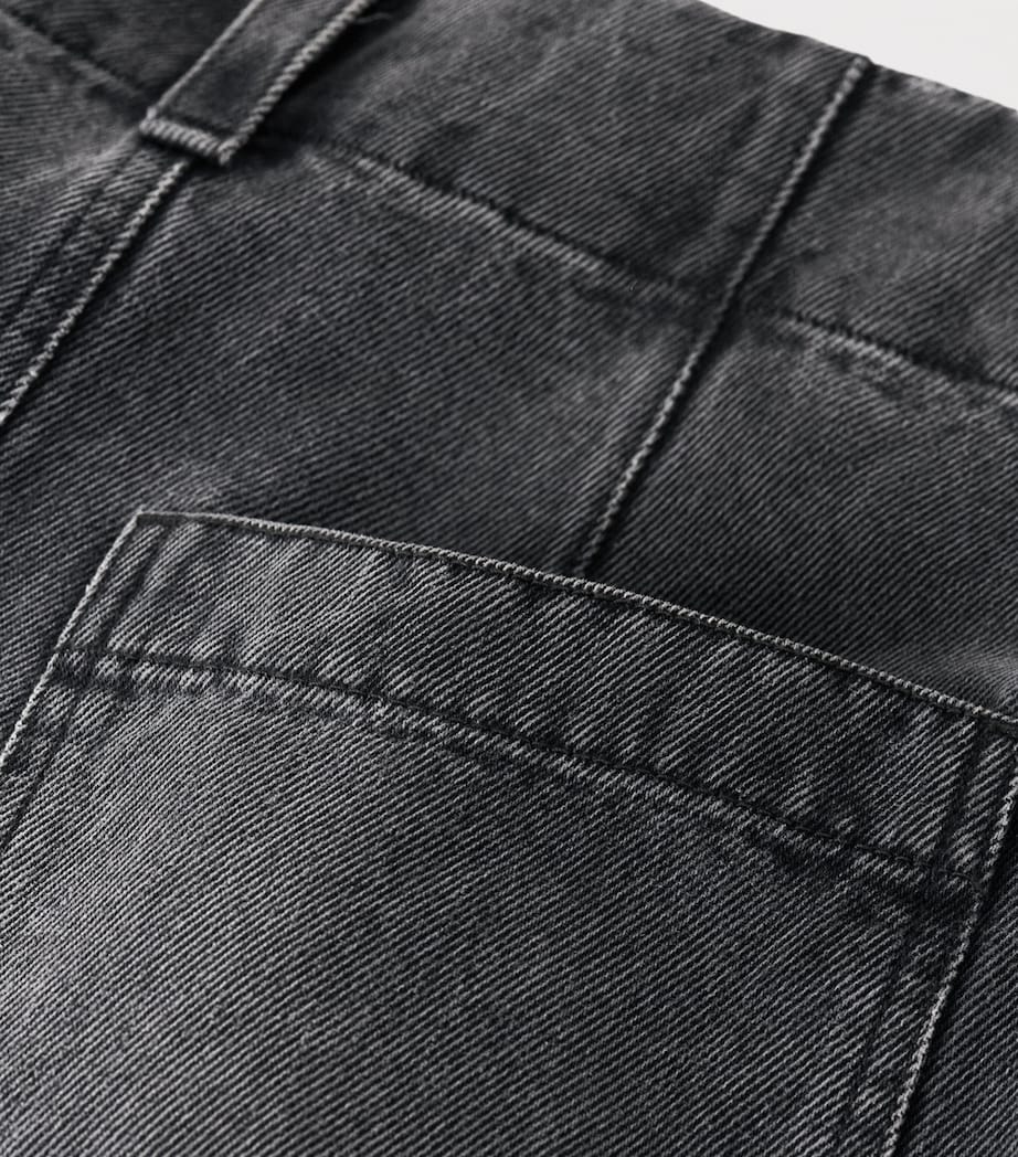 Pleated Jeans BLACK Image 5