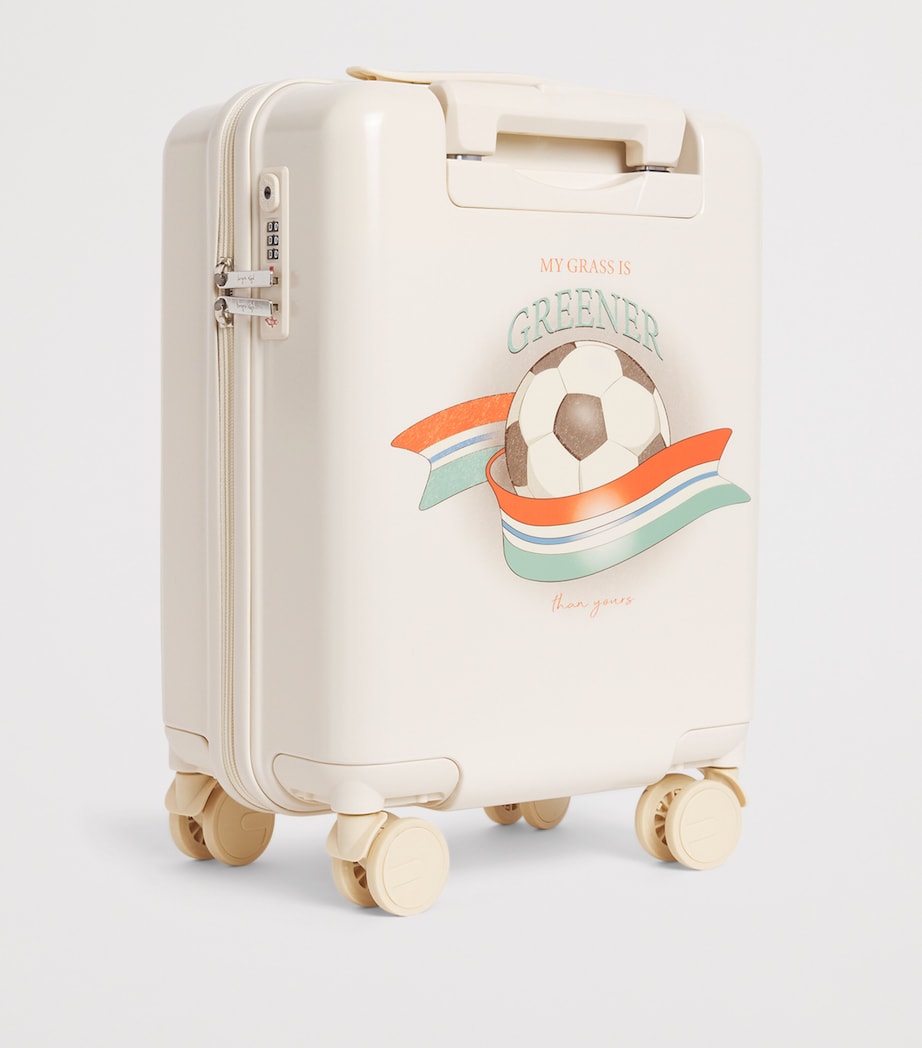 Football Print Suitcase (41cm) KICK IT Image 2