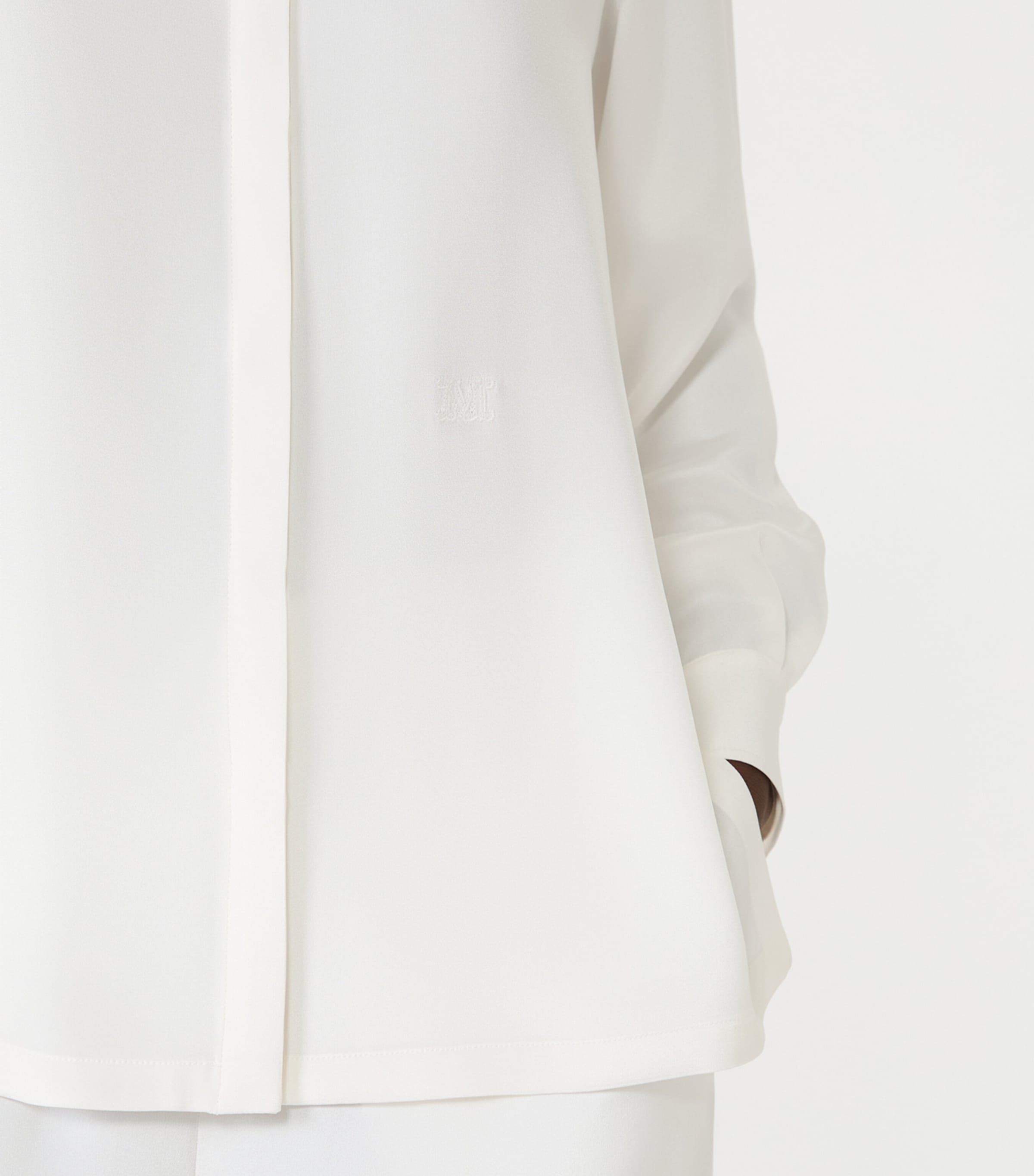 Max Mara Womens Silk Shirt White Image 5