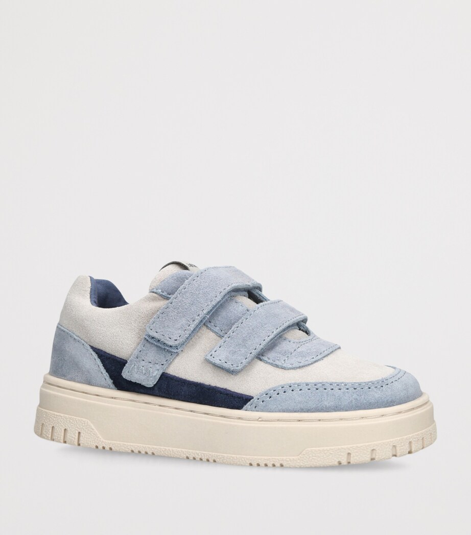 Giorgio Armani Suede Velcro City Sneakers Blue Other Image 3
