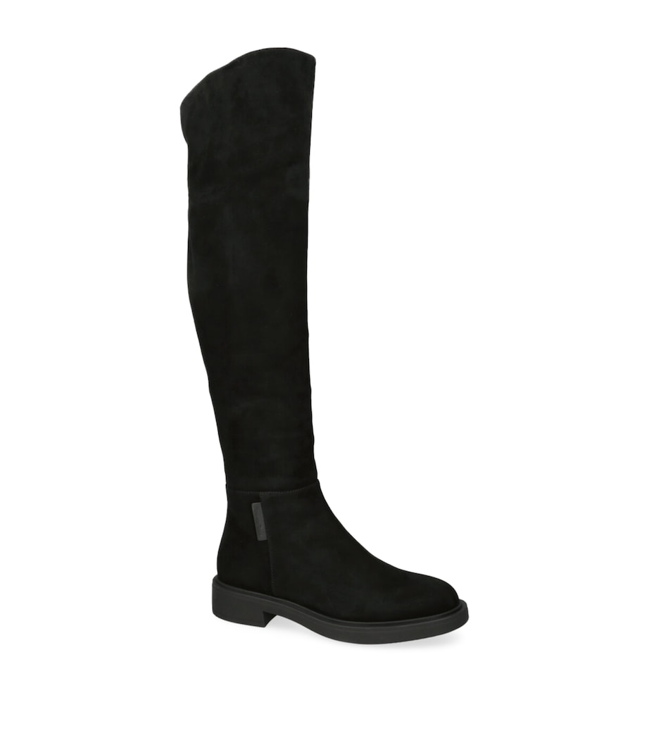 Suede Lexington Knee-High Boots BLACK Image 3