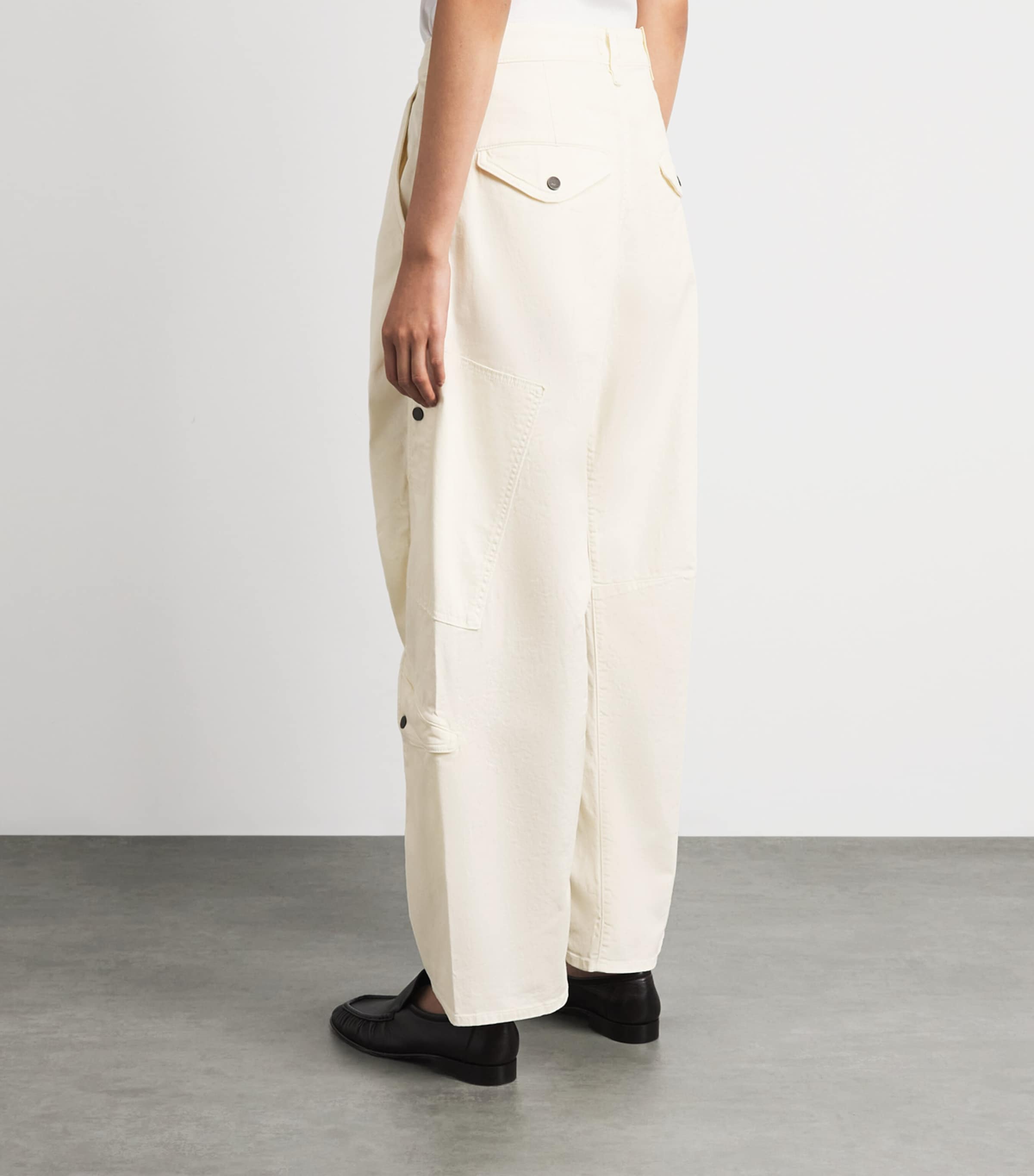 Citizens of Humanity Womens Organic Cotton Flight Trousers Plaster Image 5