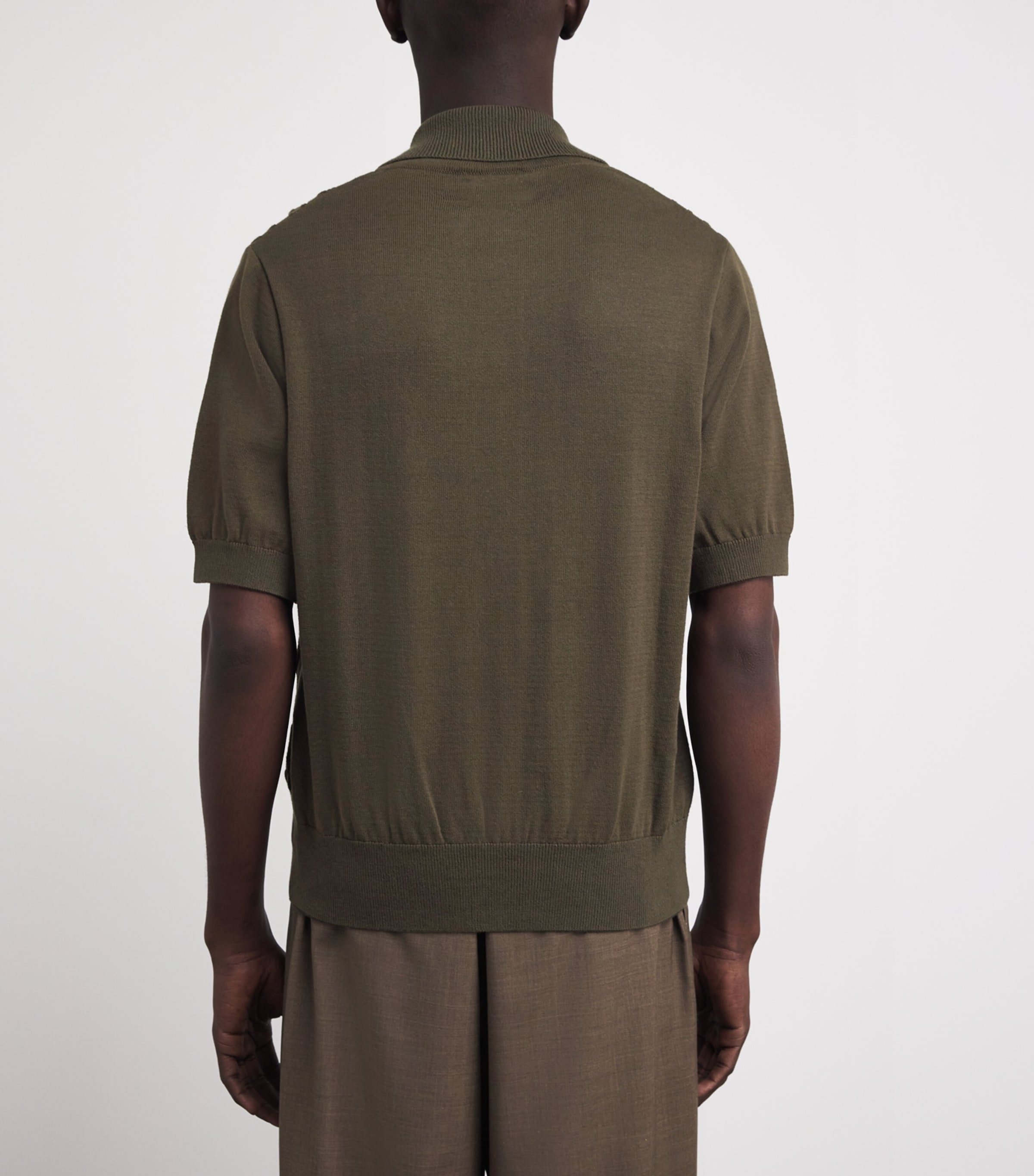 Oliver Spencer Mens Organic Cotton Rossell Shirt Khaki Brown Image 5