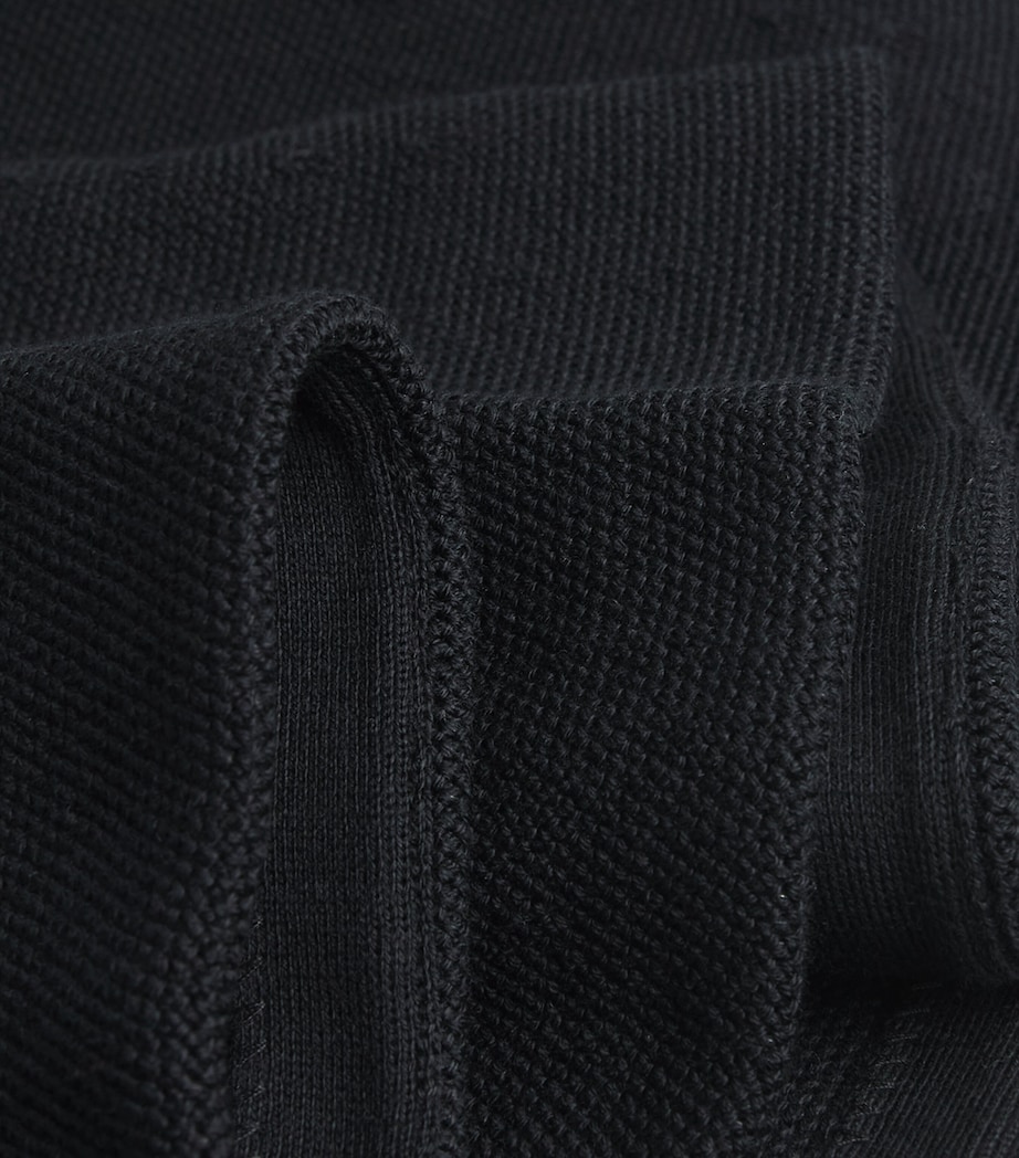 Cotton-Blend Knitted Mini Skirt POLO BLACK Image 5