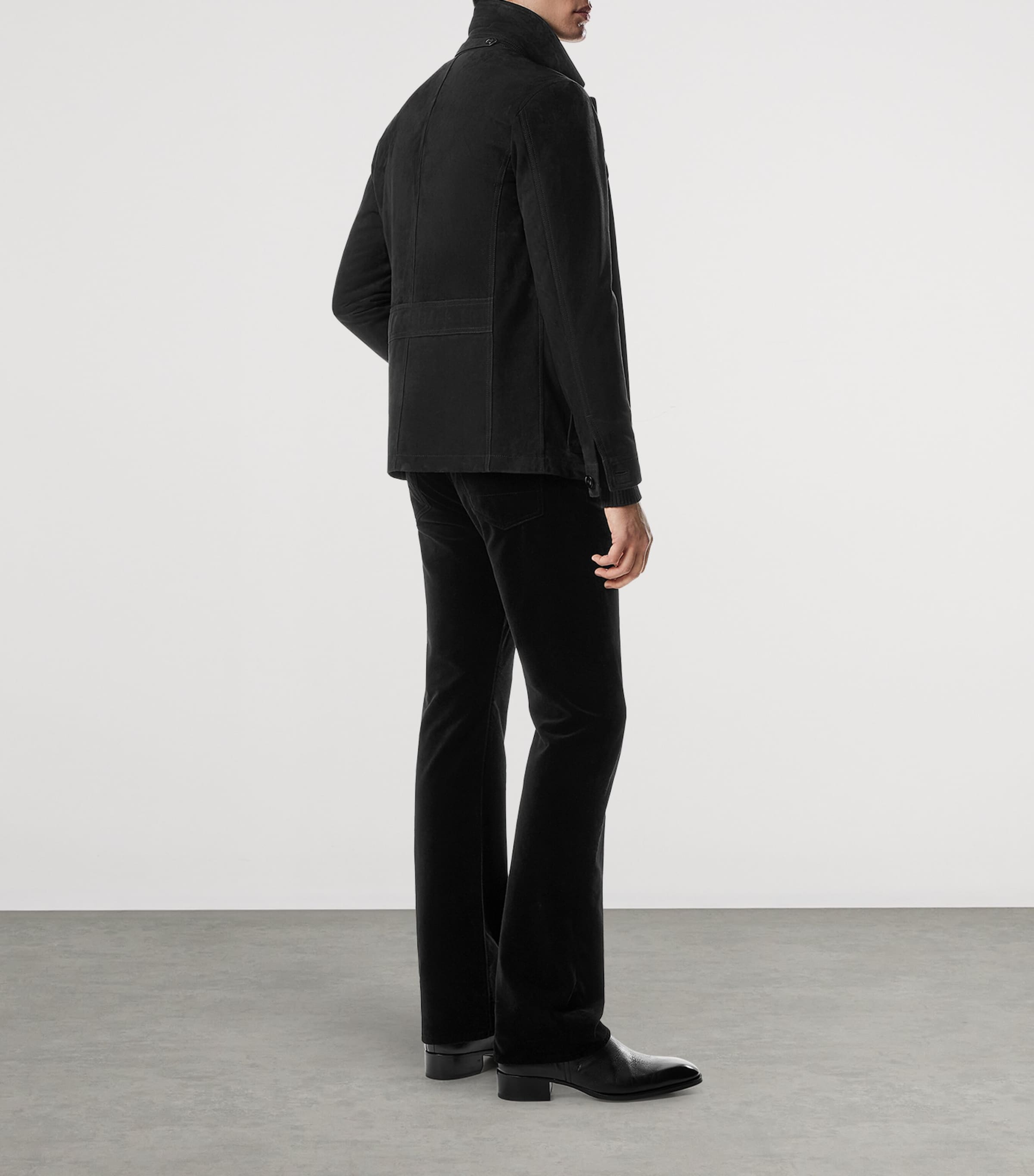 Suede Collared Jacket LB999 Image 3