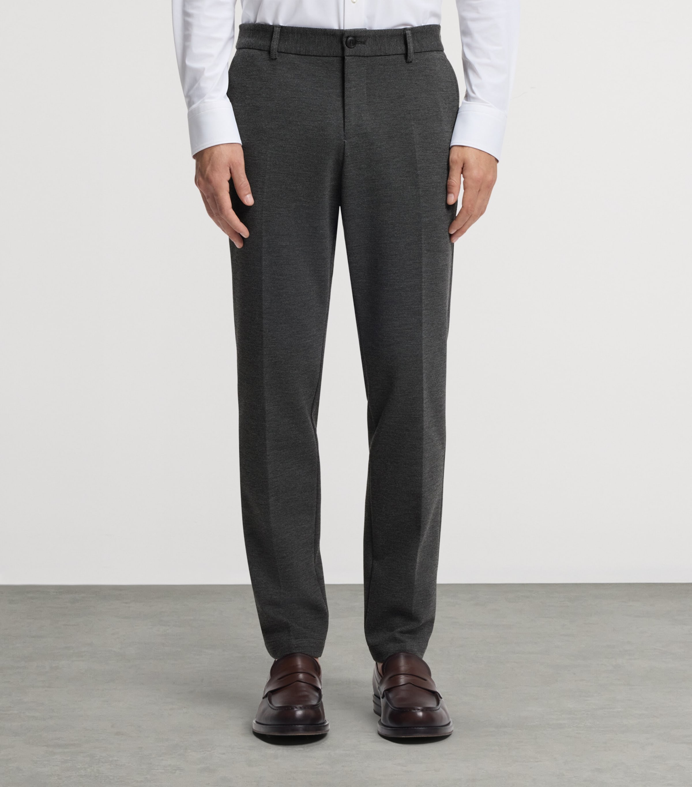 BOSS Mens Performance-Stretch Slim-Fit Trousers Image 2