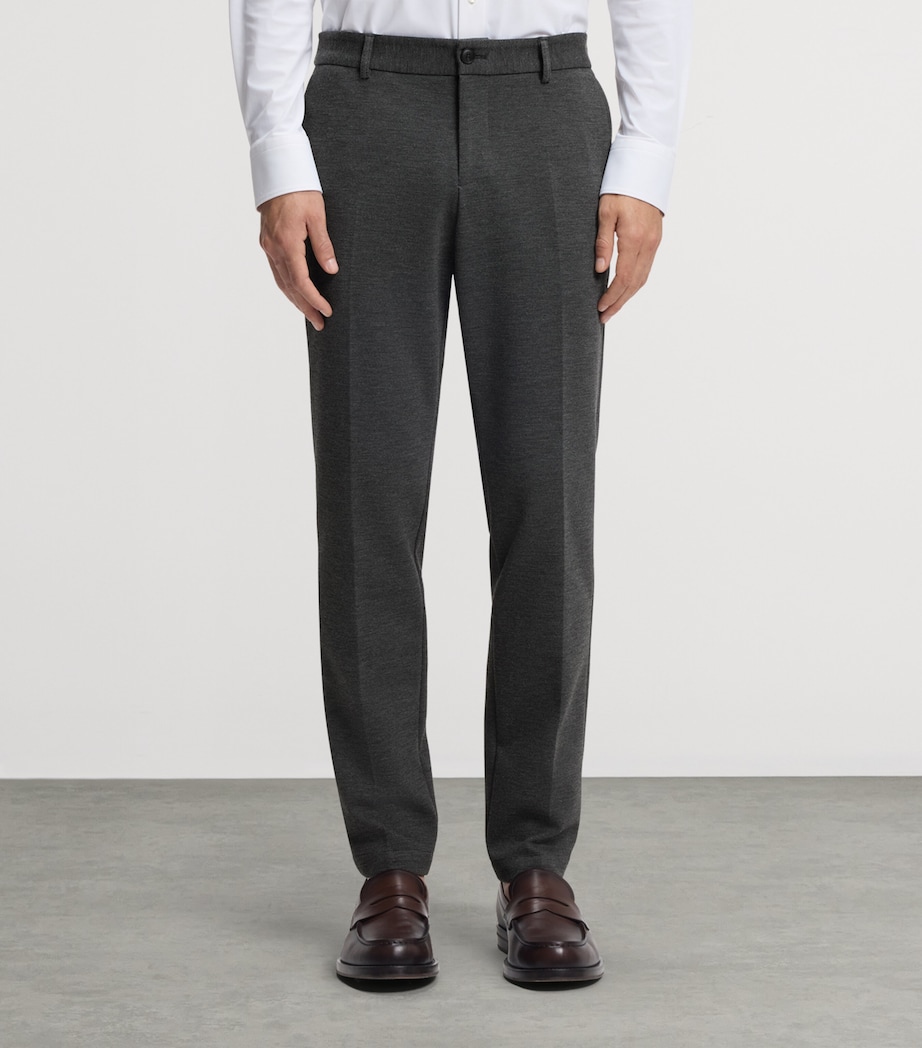 BOSS Mens Performance-Stretch Slim-Fit Trousers Image 2