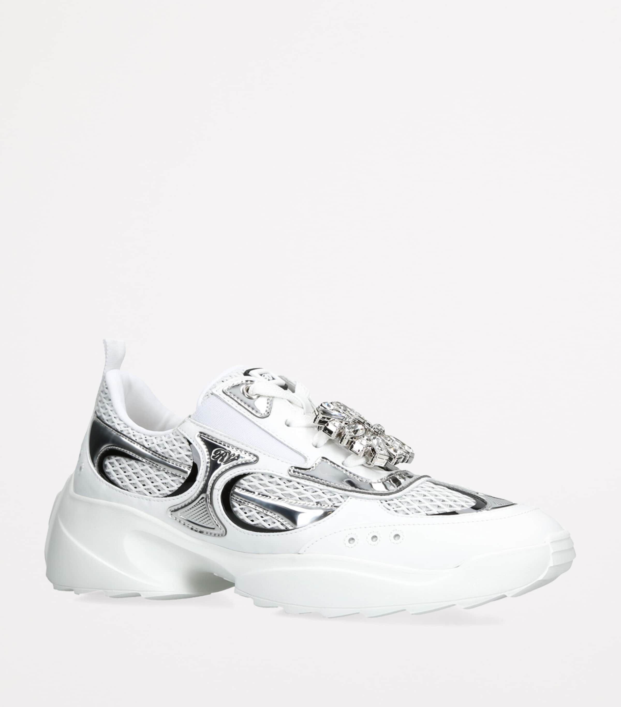 ＊Roger Vivier＊ MOTOR RUN STRASS TECH LACE-UP スニーカー Women's Motor run strass tech lace-up sneakers | ROGER