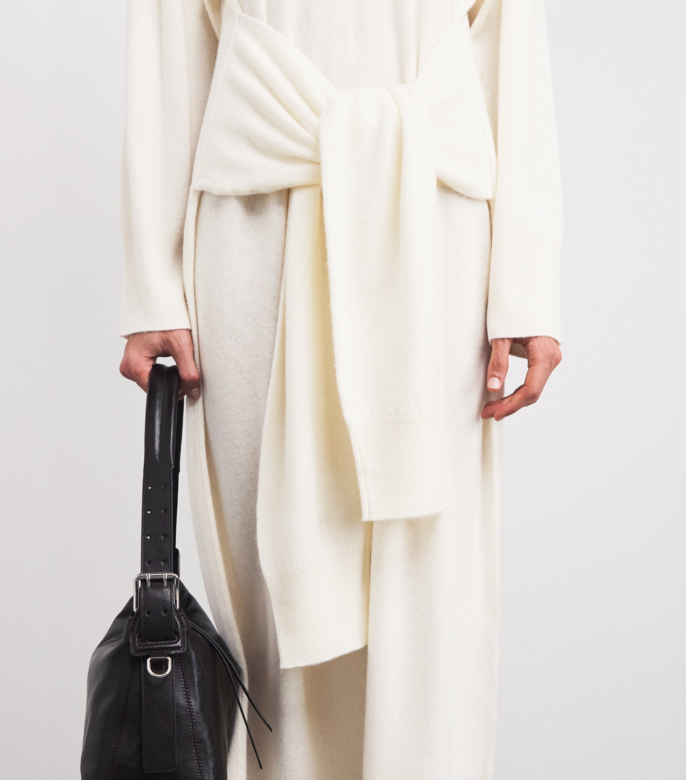 Cashmere-Blend Maxi Dress 115 IVORY Image 4