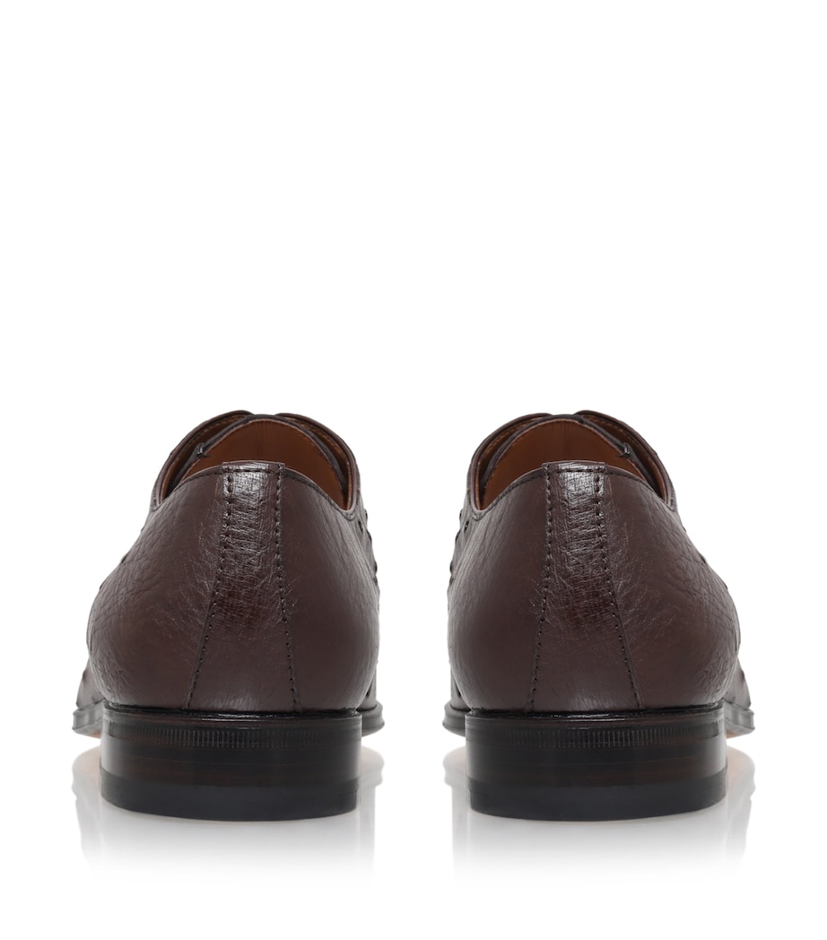 Ostrich Derby Shoes DARK BROWN Image 2