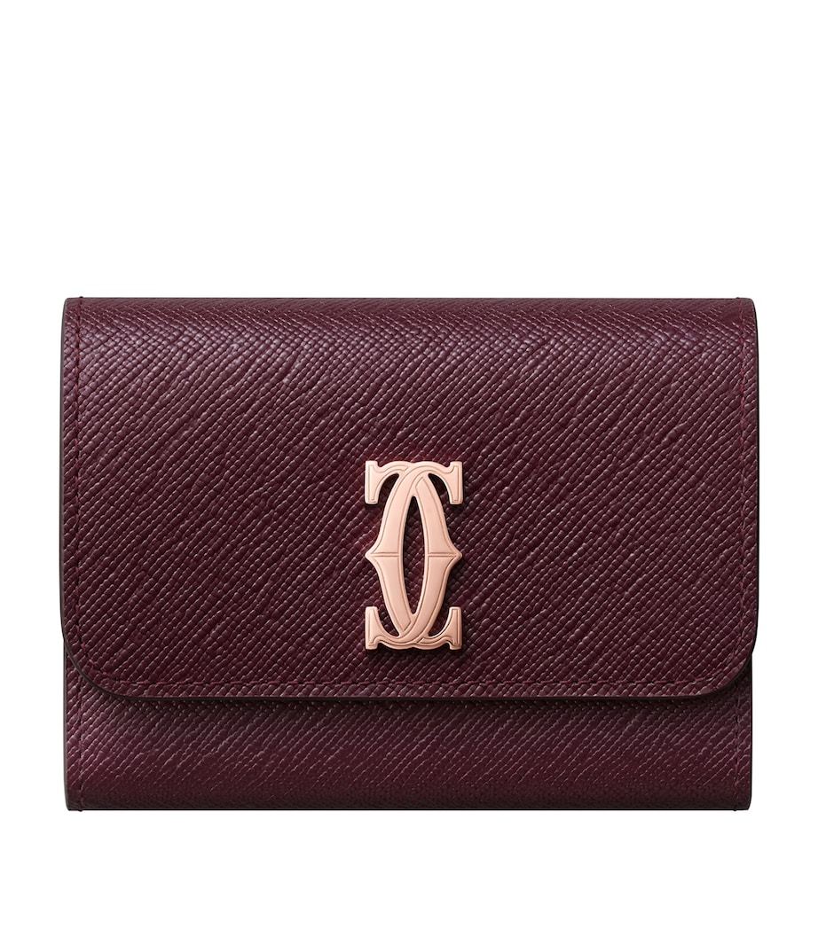 Mini Leather C de Cartier Wallet GRAPE Image 1