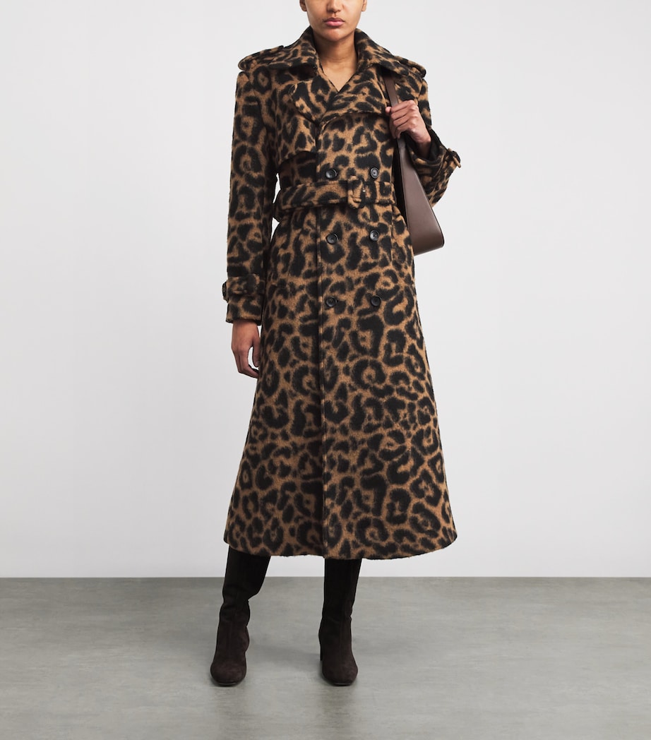 Leopard Print Rumi Trench Coat LEOPARD Image 2
