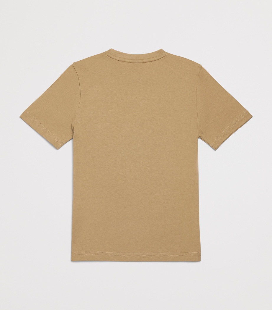 BOSS Kidswear Cotton Logo T-Shirt (4-16 Years) Stone Image 2