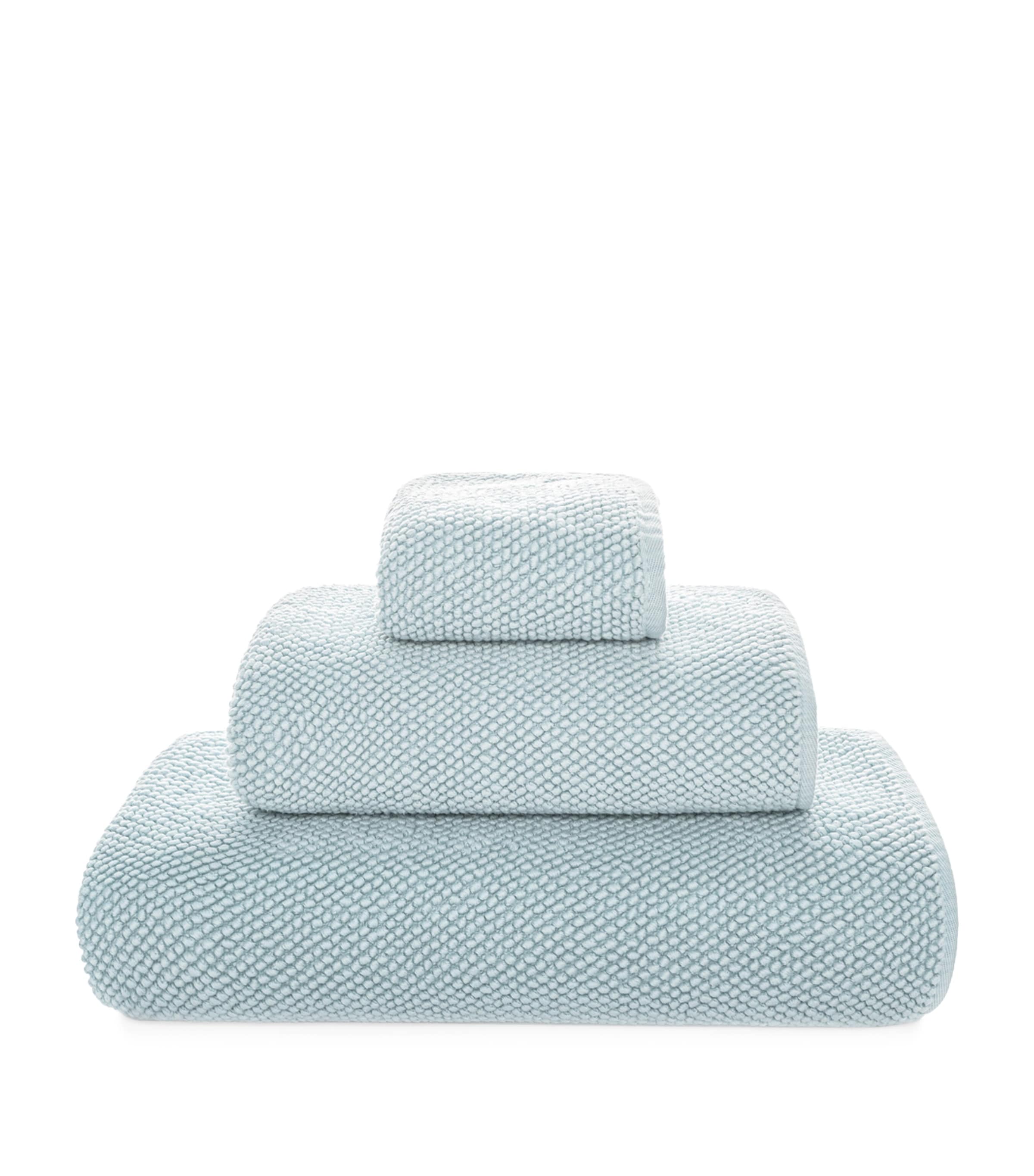 GRACCIOZA Cotton Pearls Hand Towel (50cm x 100cm) Seamist Image 1