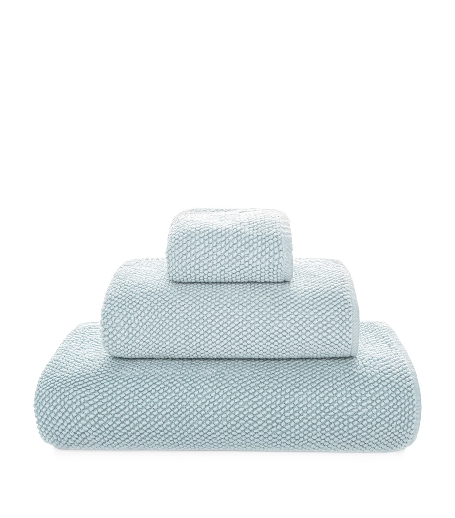 GRACCIOZA Cotton Pearls Hand Towel (50cm x 100cm) Seamist Image 1