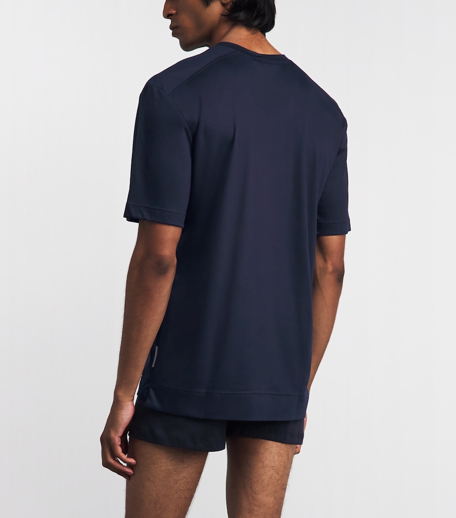 Zimmerli Mens Modern Lounge T-Shirt Midnight Image 9