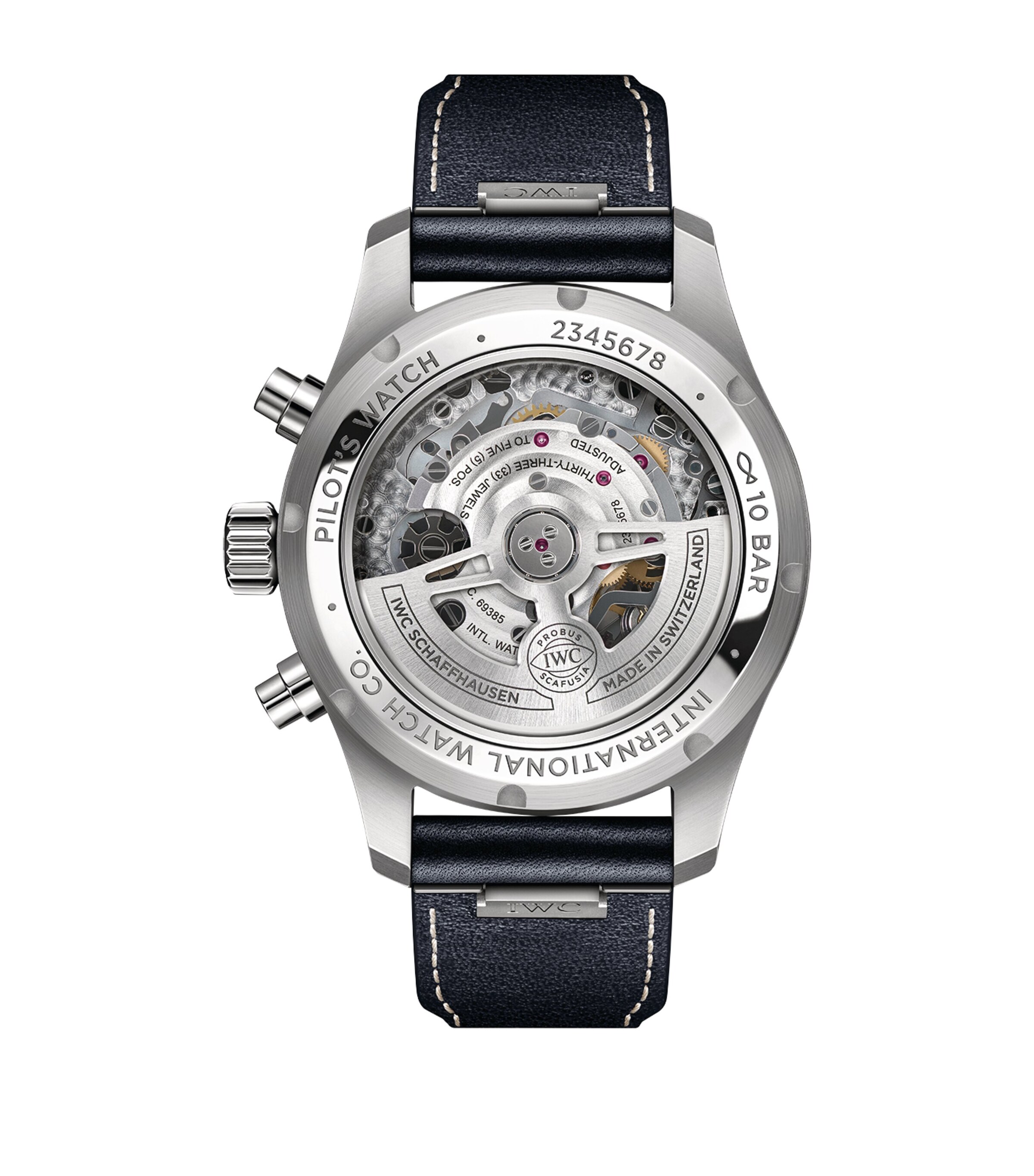 Stainless Steel Pilot’s Chronograph Watch 41mm BLUE Image 2