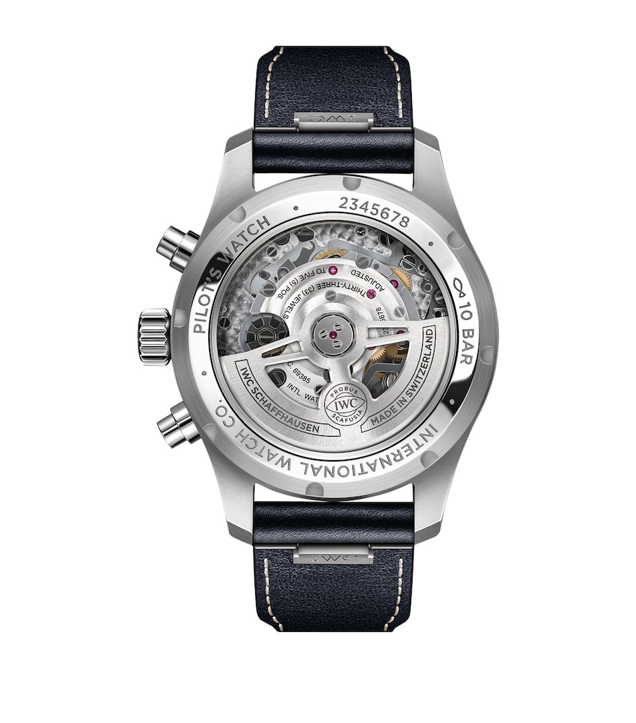 Stainless Steel Pilot’s Chronograph Watch 41mm BLUE Image 2