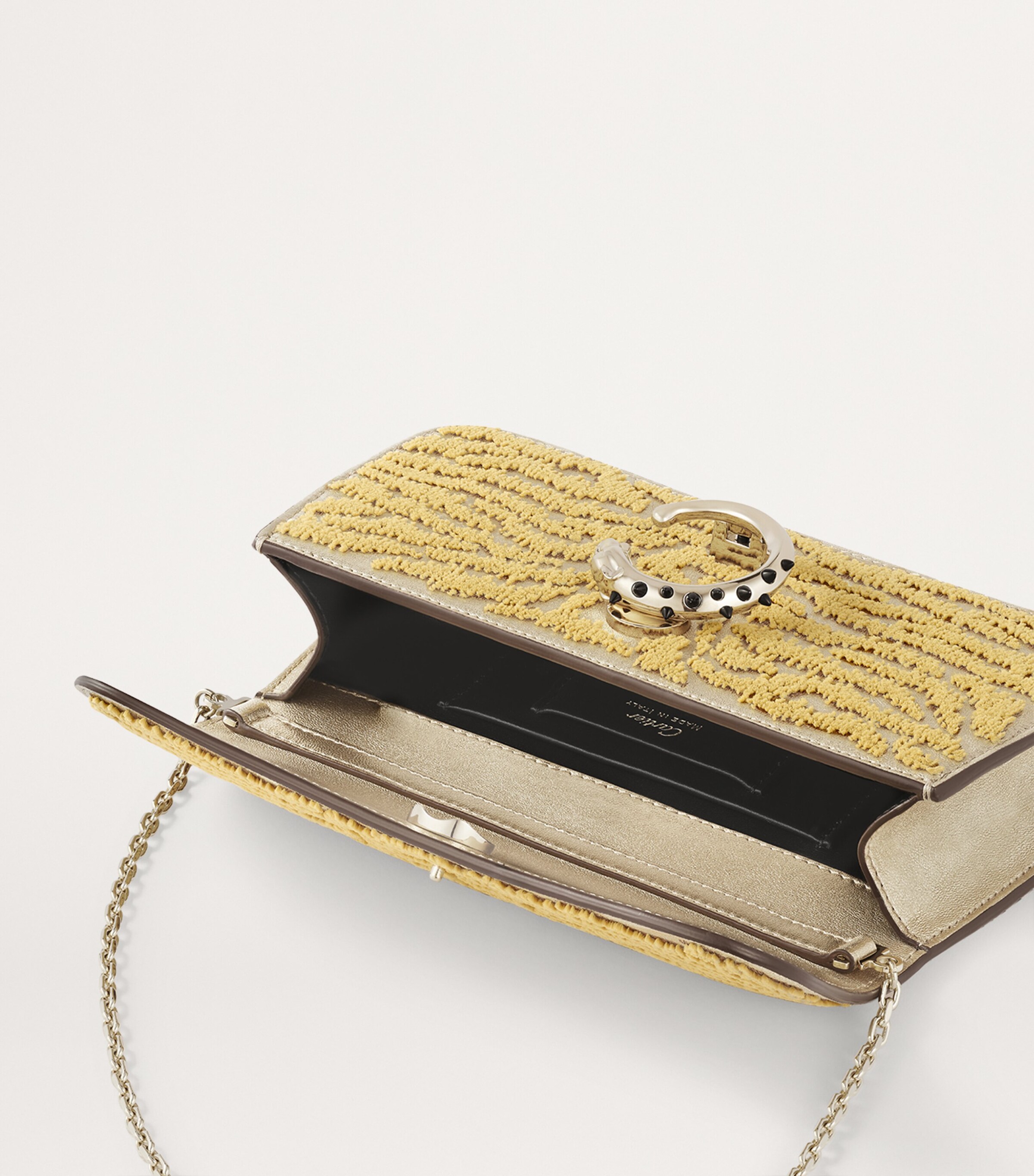 Cartier Mini Embroidered Panthère de Cartier Cross-Body Bag Golden Image 5