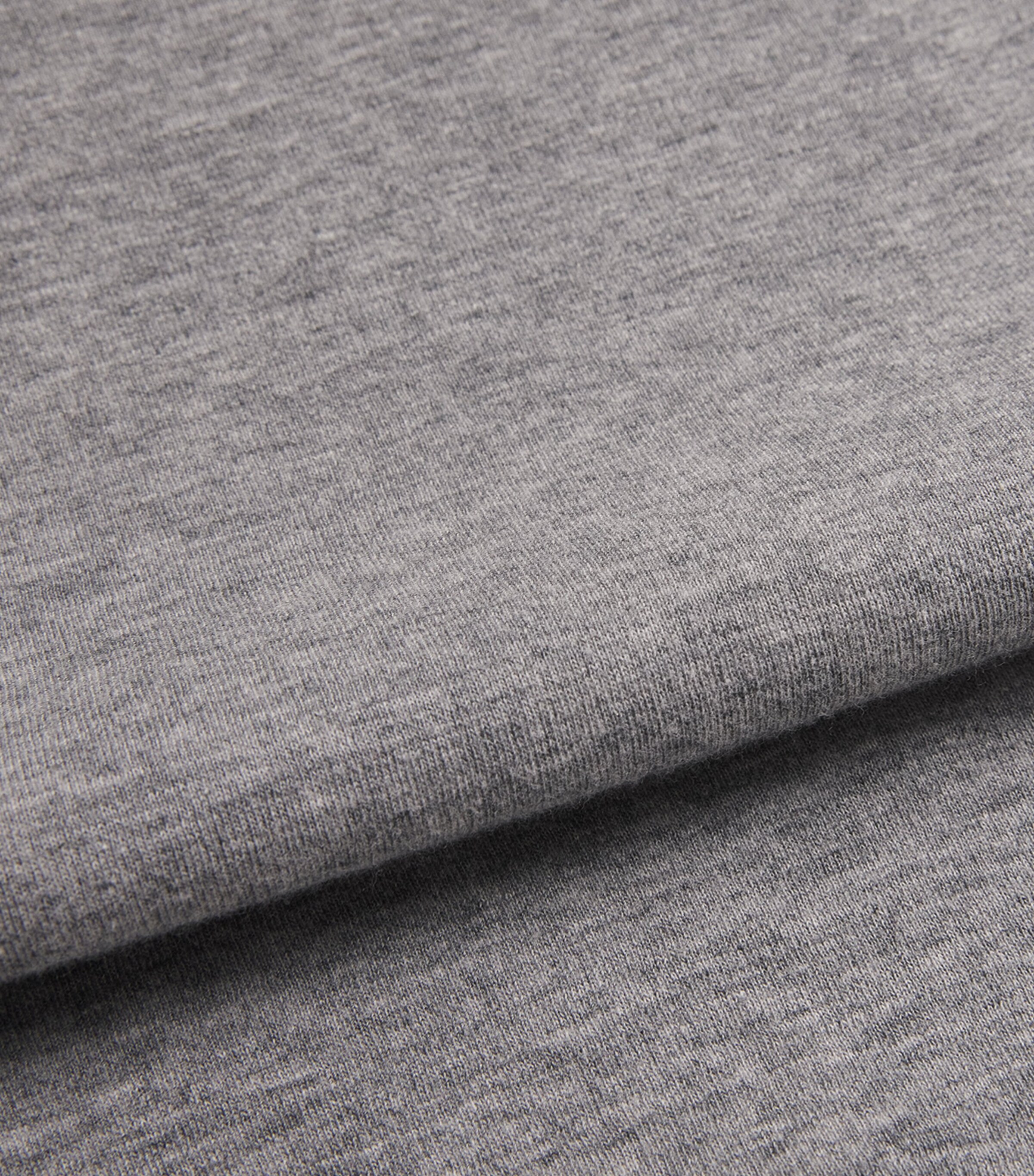 FRAME Mens Cotton Duo Fold T-Shirt Hgry Image 6