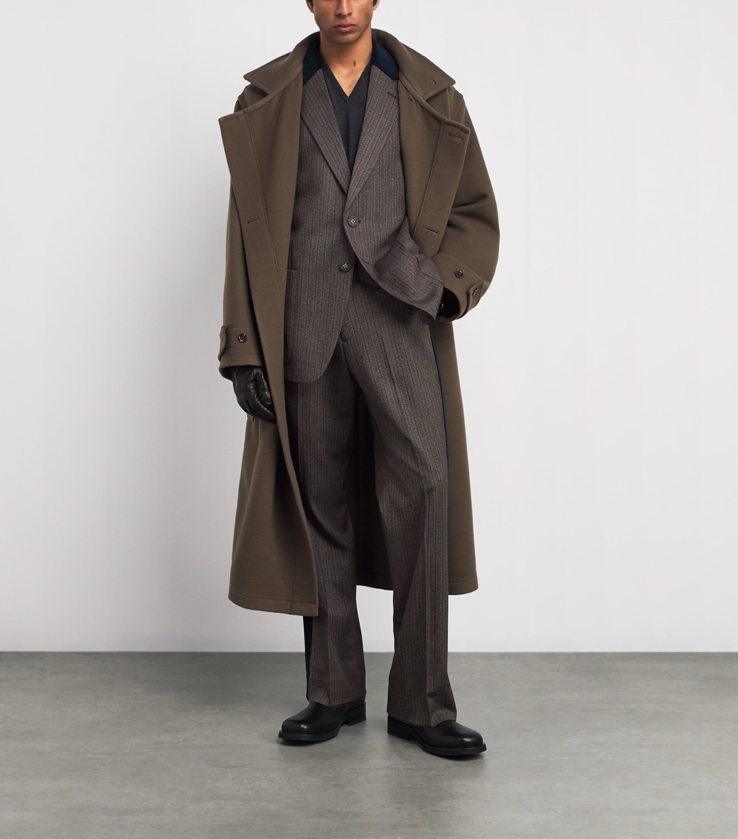 Wool-Blend Alto Trousers GREY STRIPE Image 2