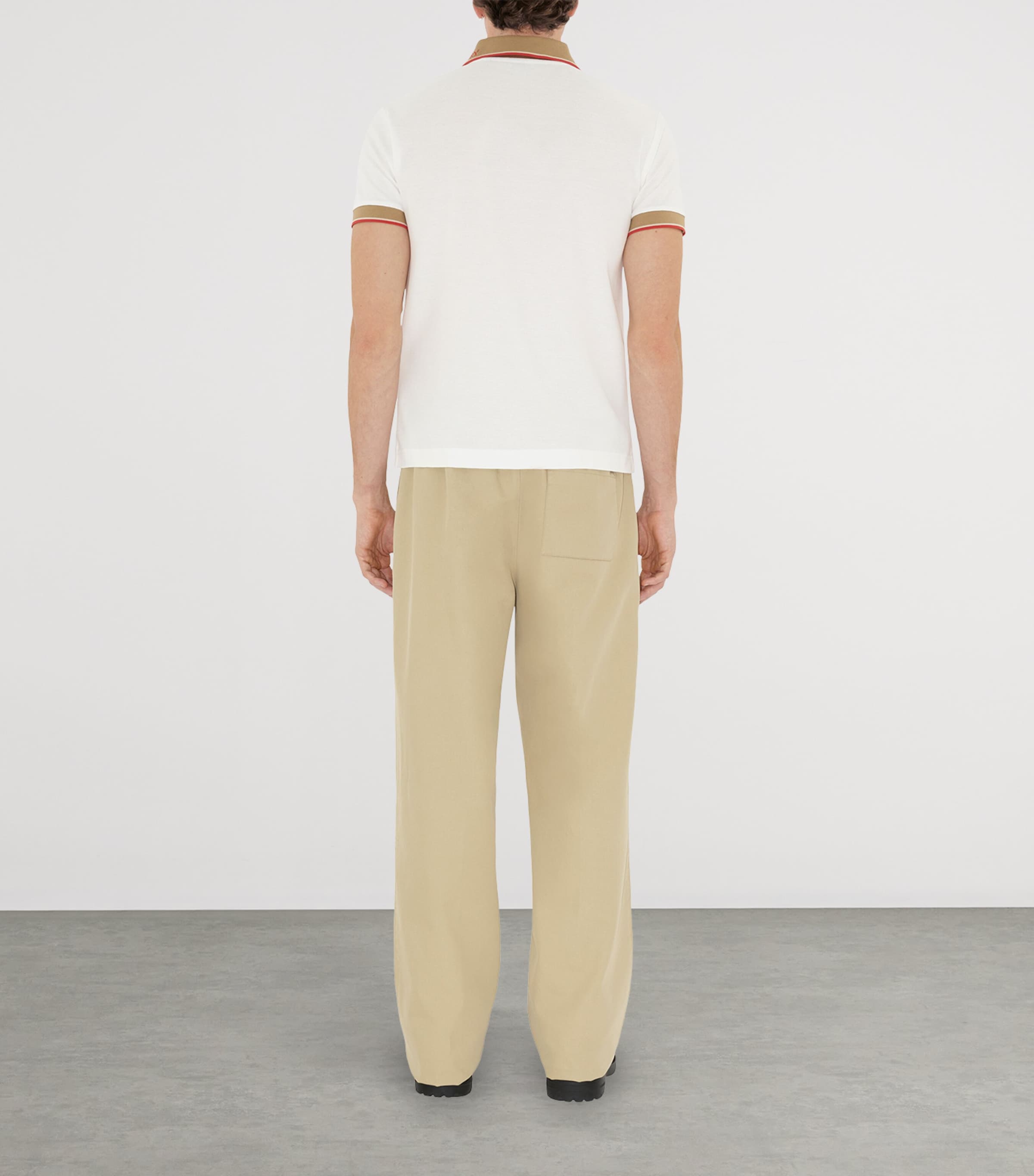 Logo-Collar Polo Shirt CHALK Image 4