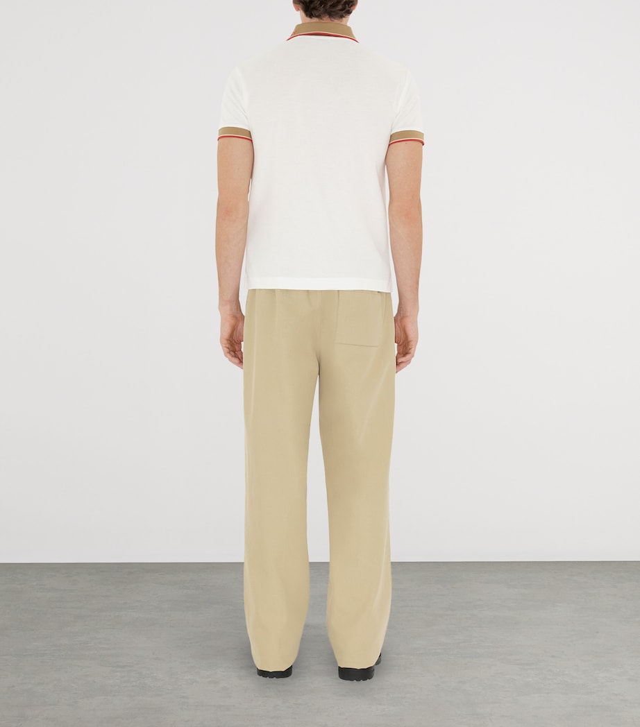 Logo-Collar Polo Shirt CHALK Image 4