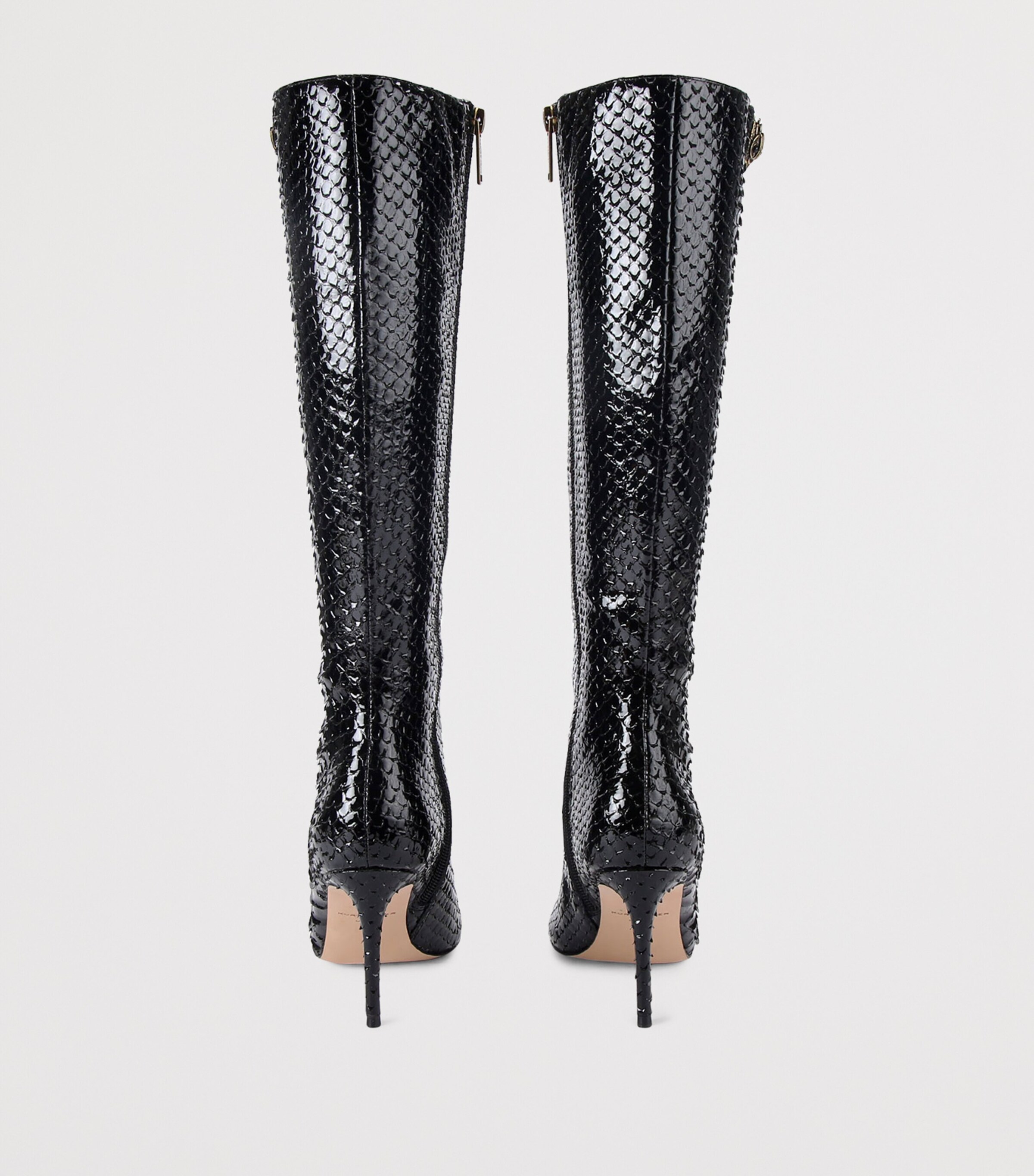 Kurt Geiger London Leather Belgravia Knee-High Boots Black Image 2
