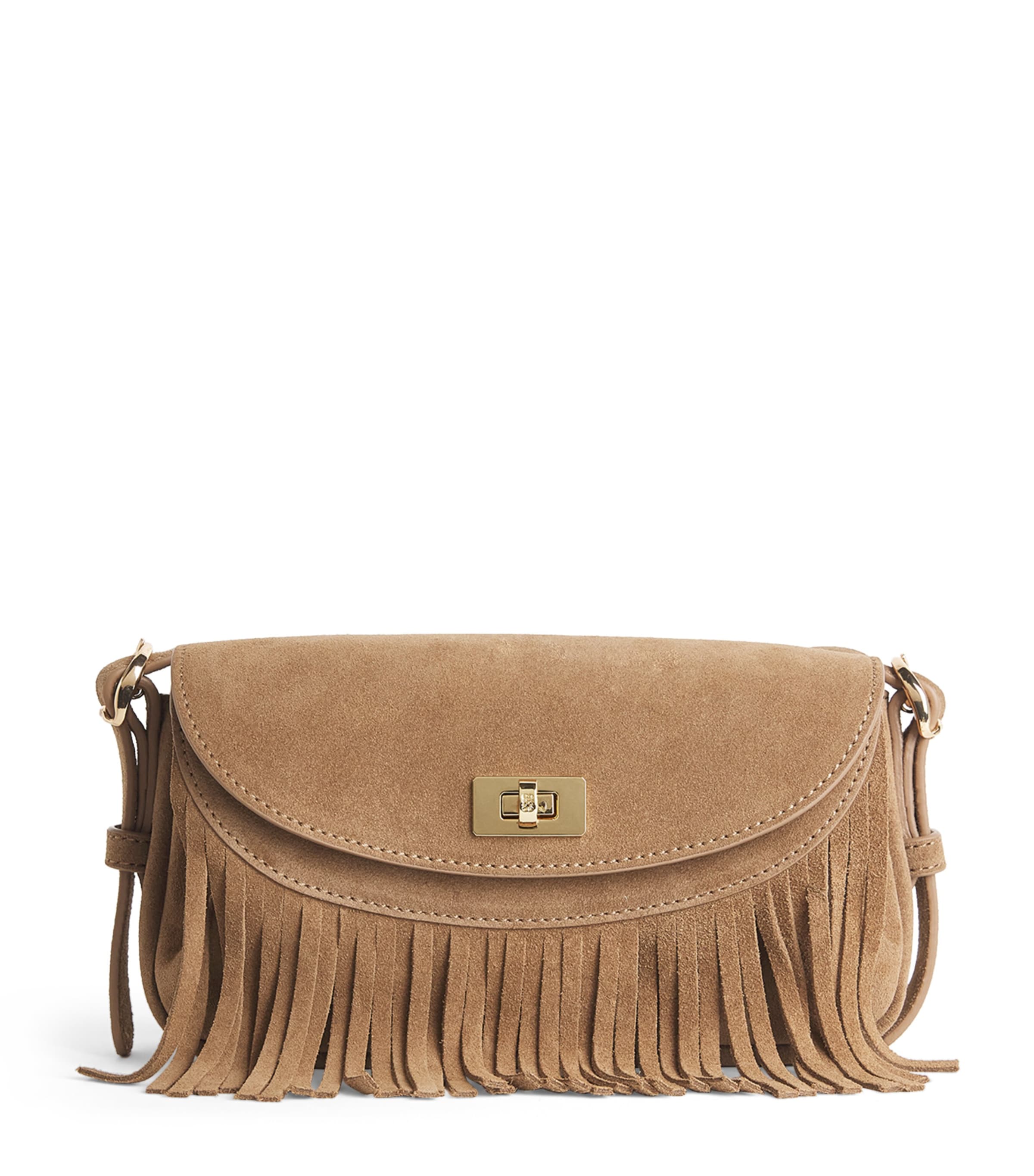 Small Suede Le Mambo Cross-Body Bag CARAMEL Image 1
