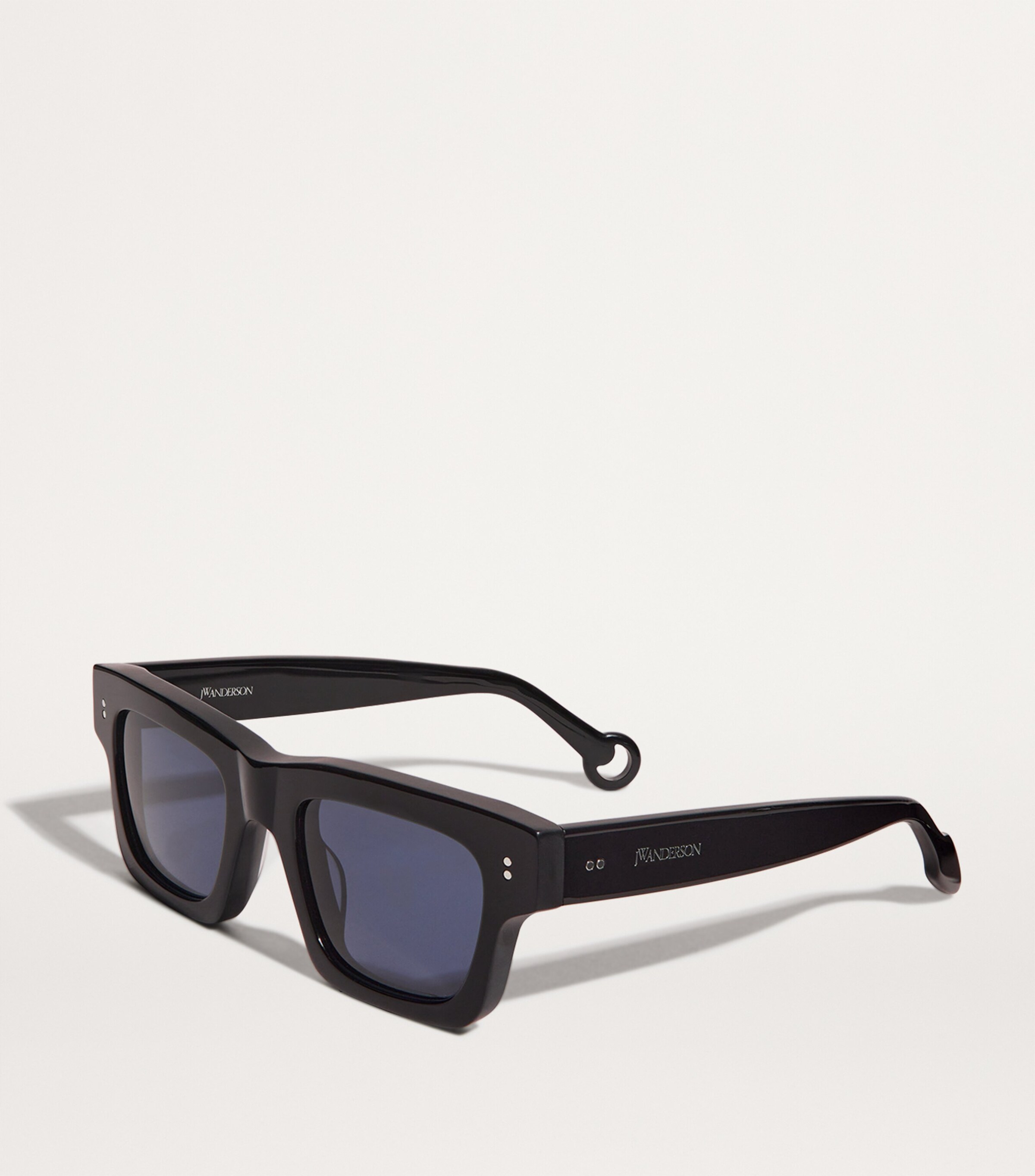 サングラス Jwa02 Sunglasses - J.W. Anderson - Acetate - Black JWA002 - Rectangular Sunglasses – JW Anderson