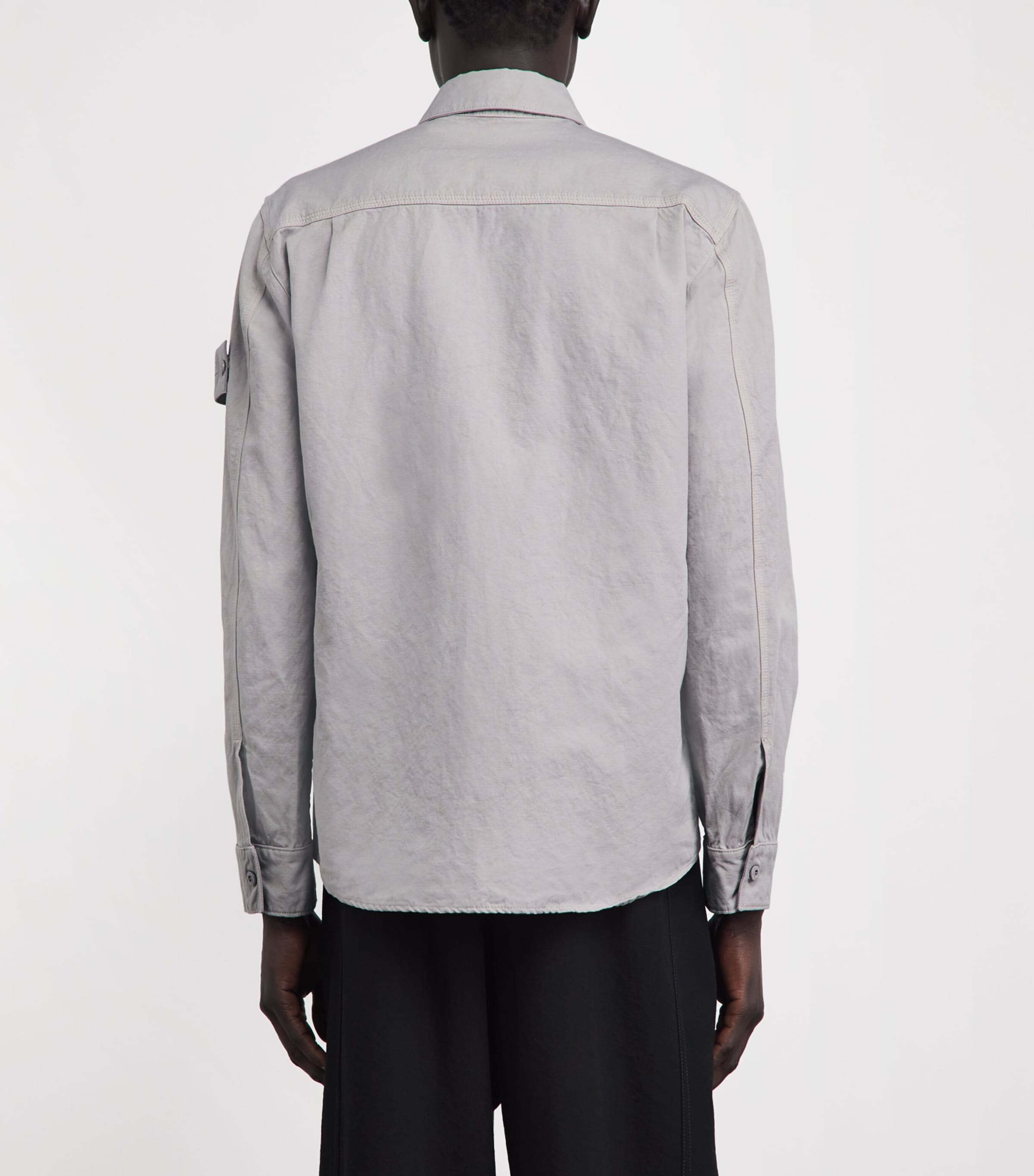 Stone Island Mens Canvas Ghost Overshirt Image 5