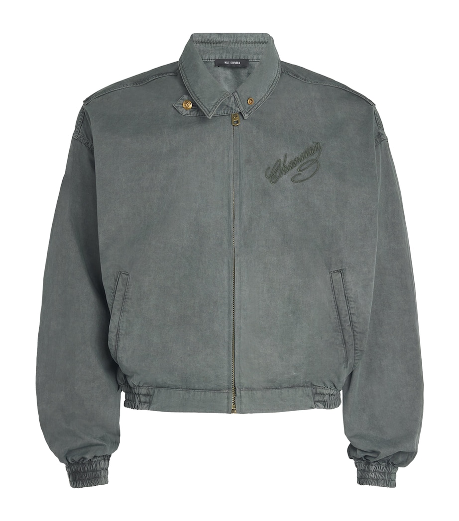 Willy Chavarria Mens Cotton Wasko Jacket Green Image 1
