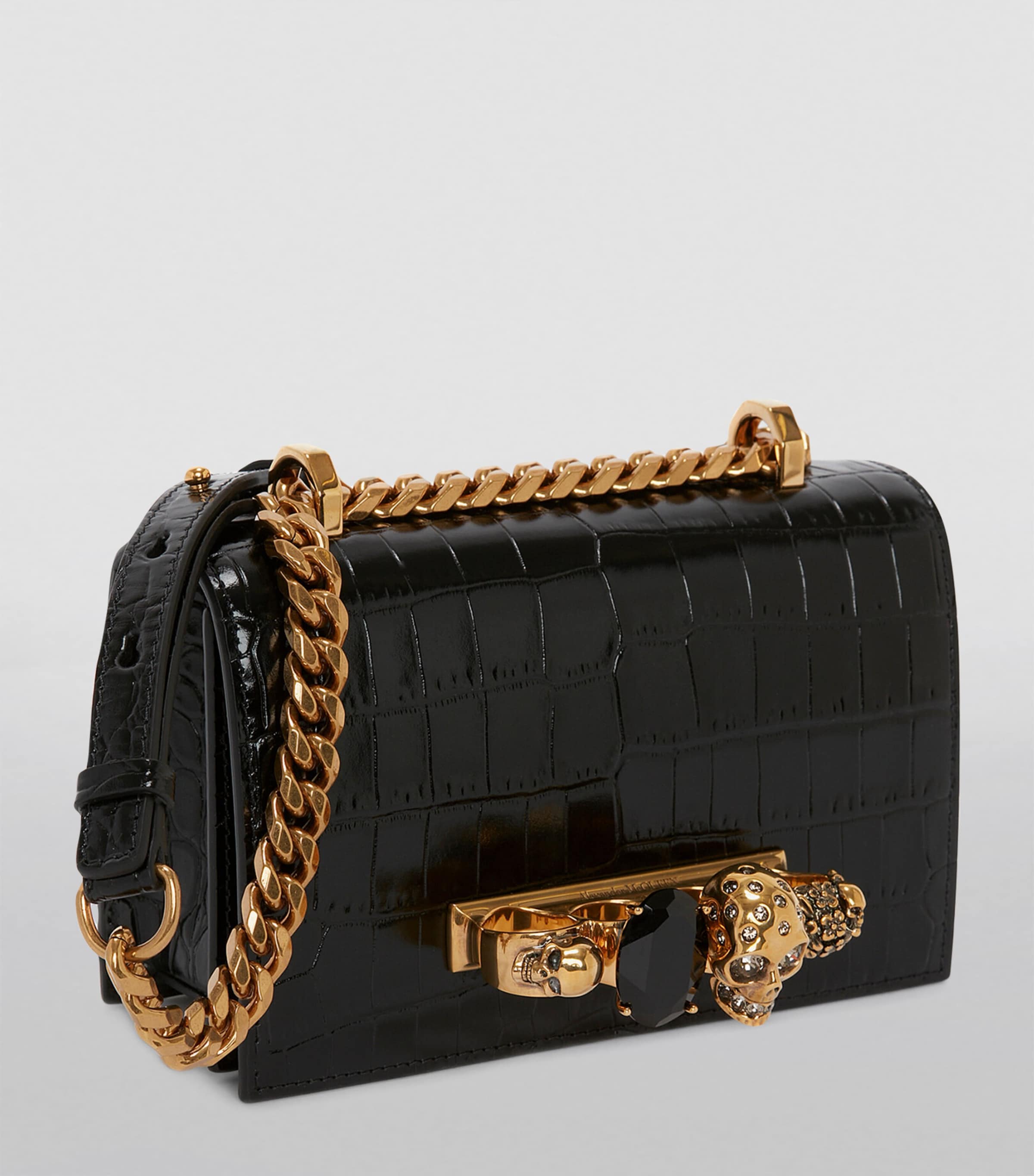 Leather Jewelled Satchel 1001 Image 2