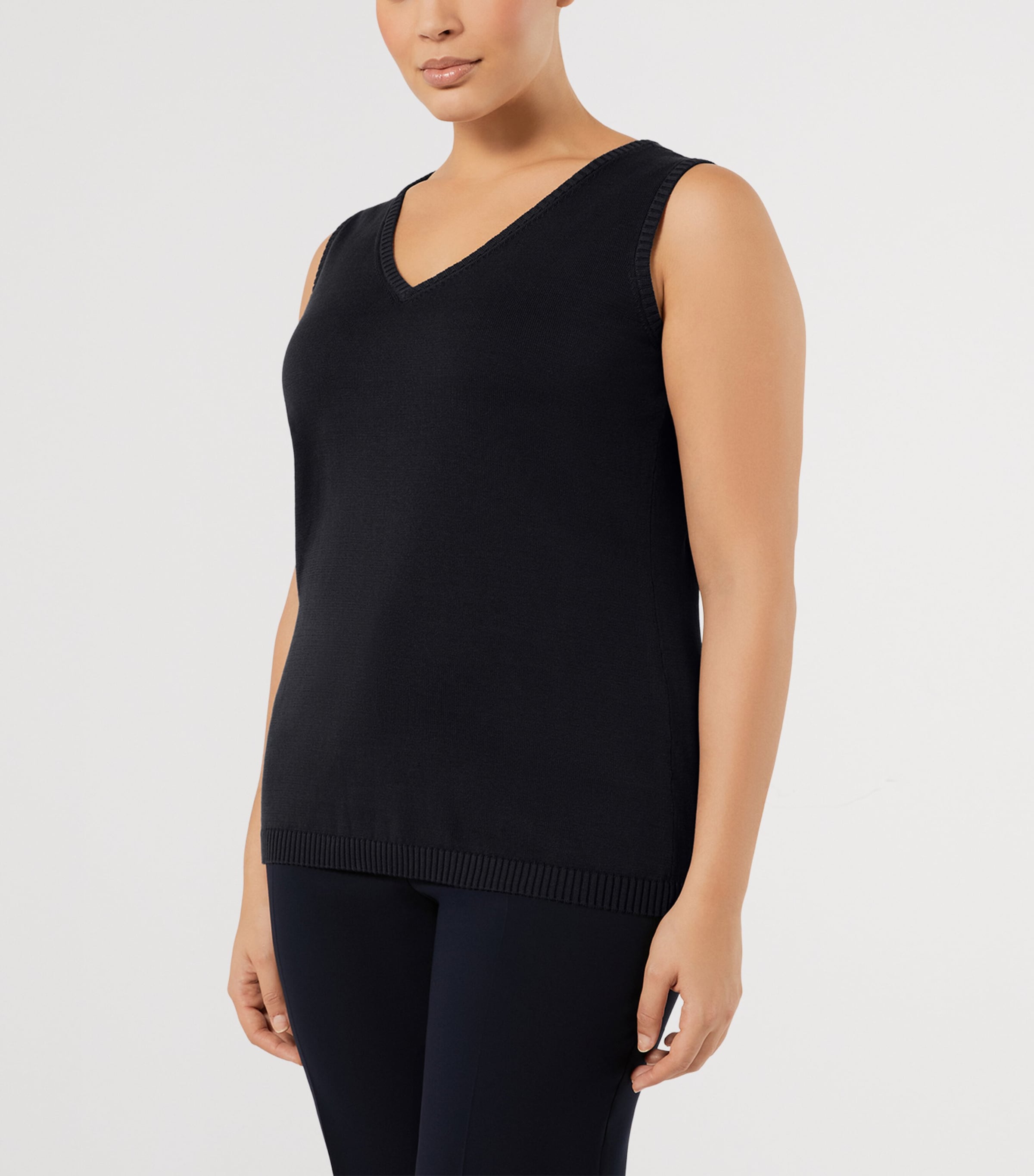 Marina Rinaldi Womens Cotton Embellished Top and Cardigan Set Midnightblue Image 3