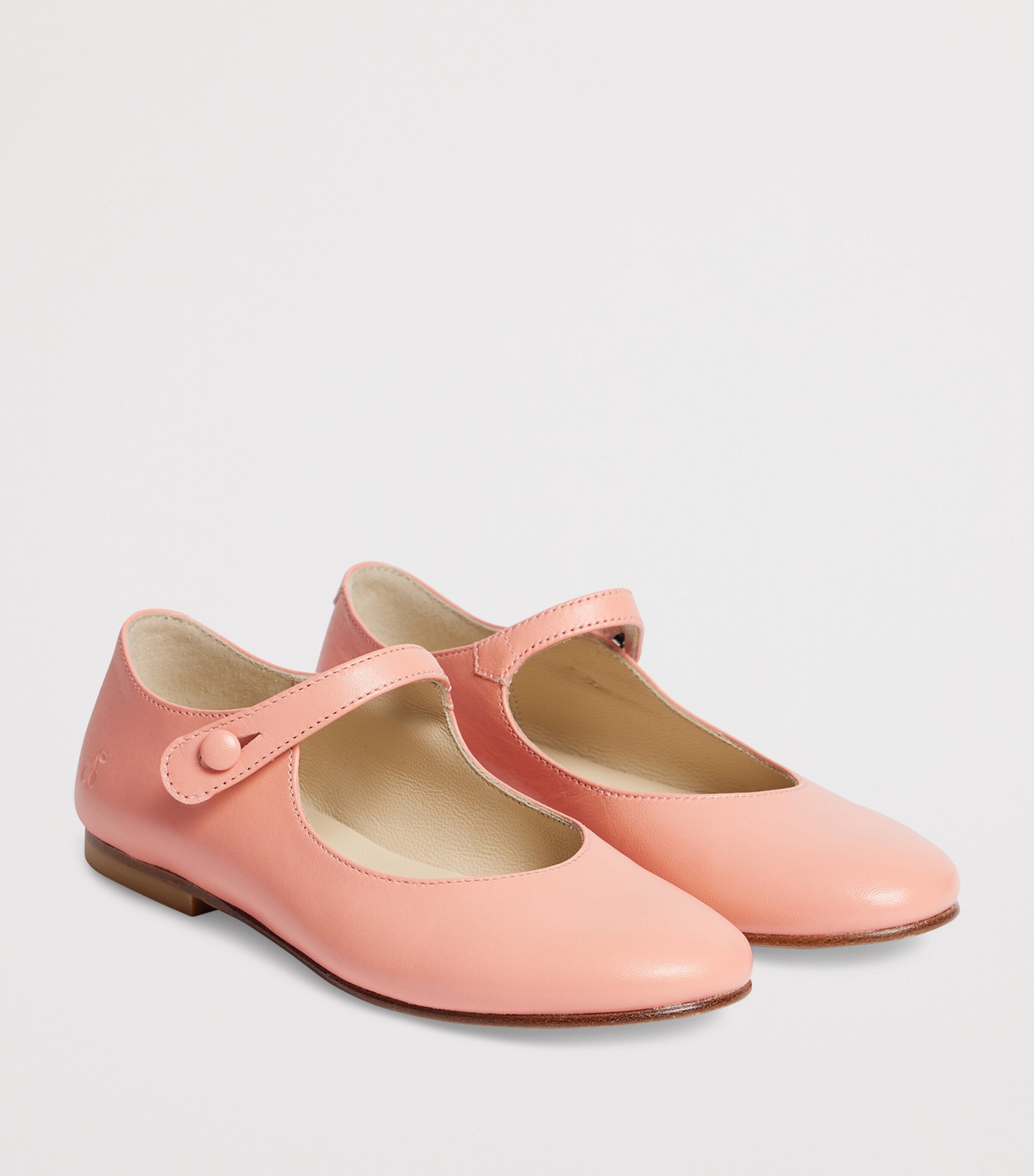 Bonpoint Leather Ella Ballet Flats Corail Image 2