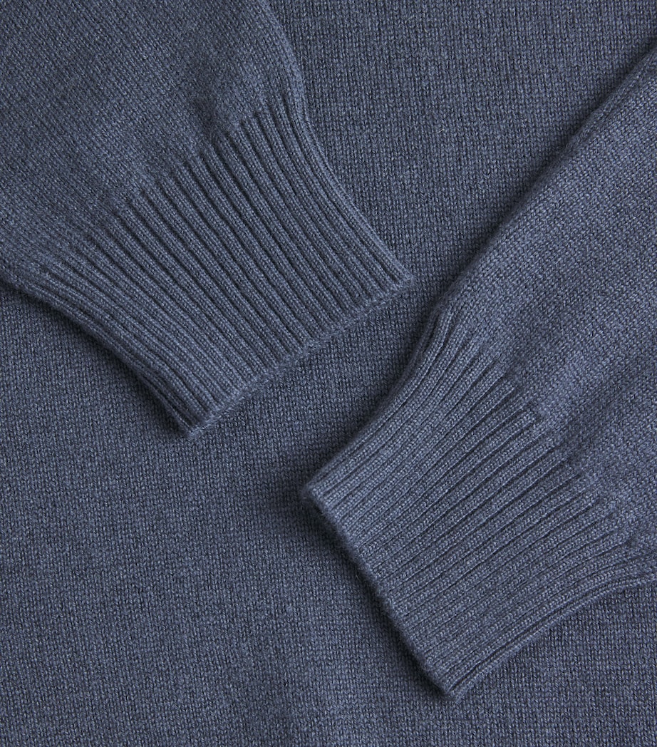 Colombo Womens Cashmere Sweater Denim Blu Image 6