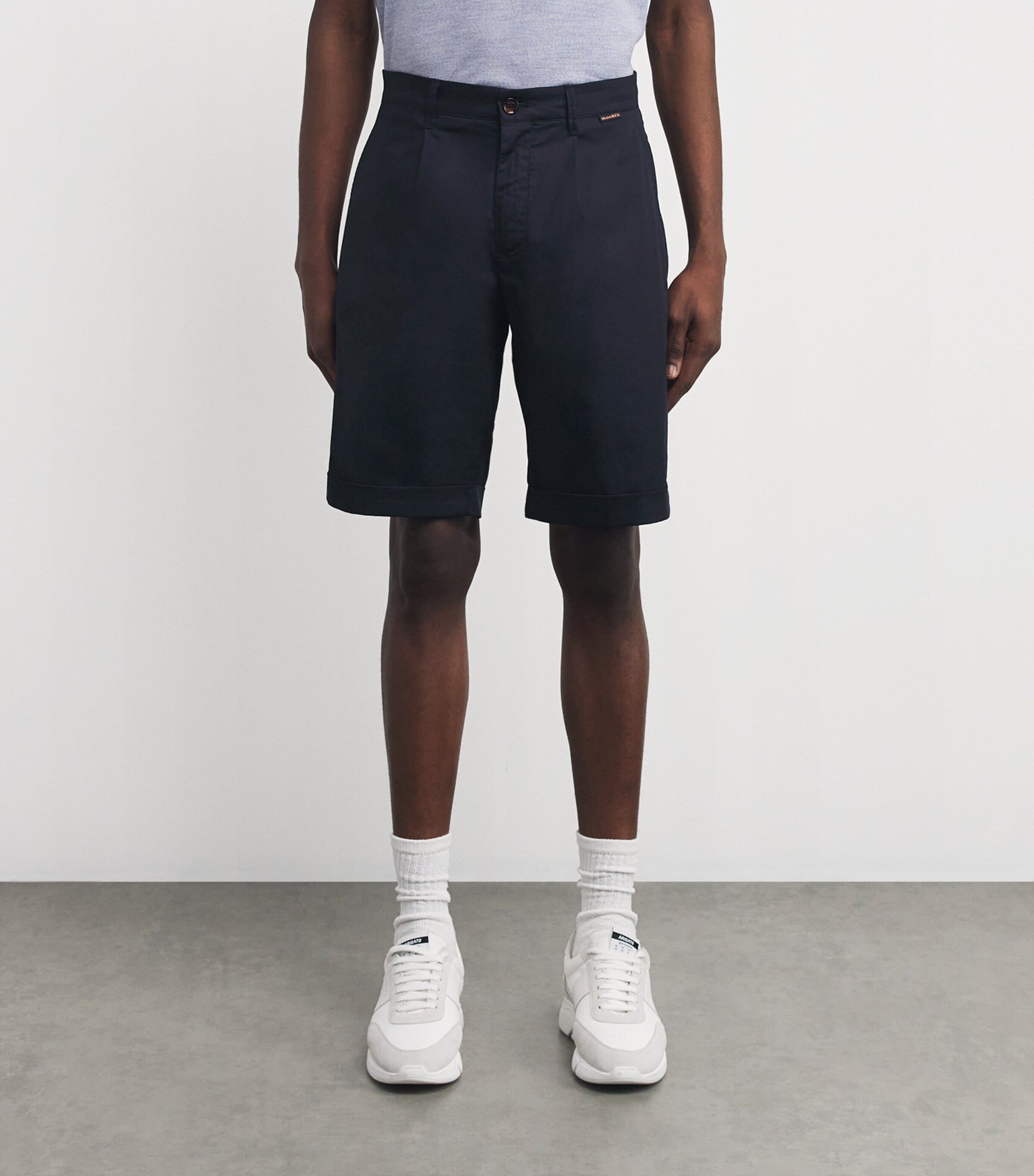 Cotton-Blend Alicudi Shorts U0498-BLU Image 3