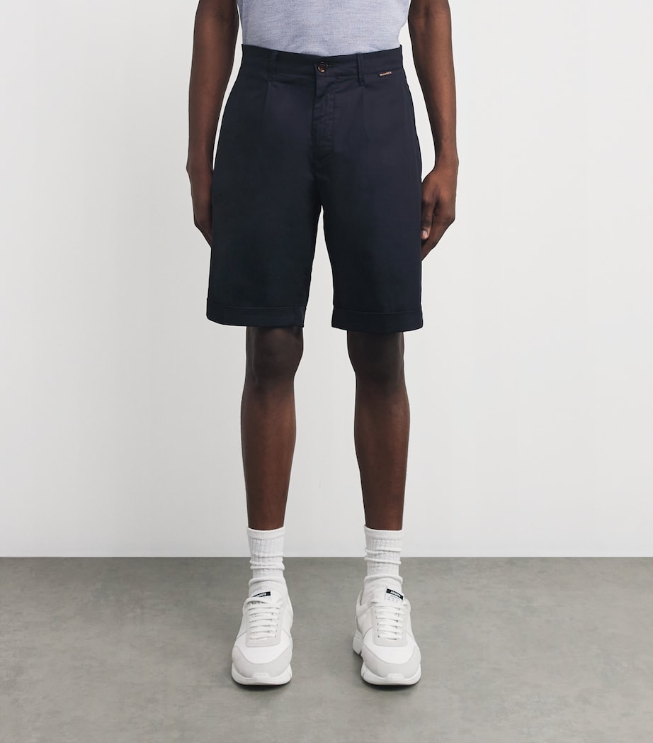 Cotton-Blend Alicudi Shorts U0498-BLU Image 3