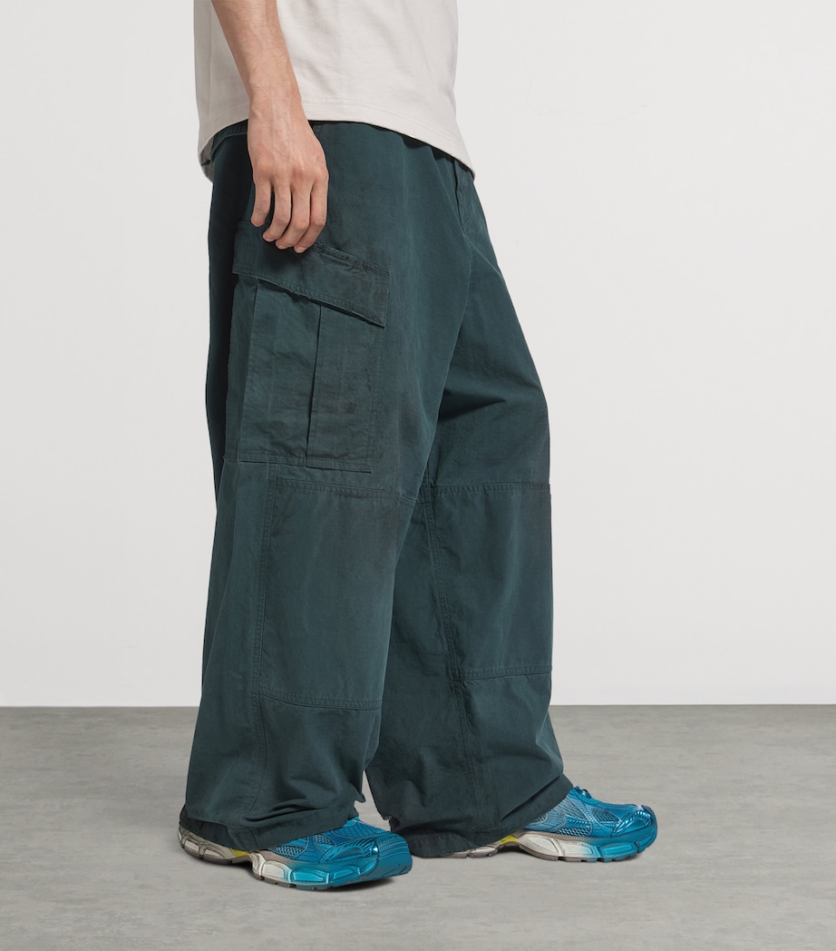 Cotton Oversized Cargo Trousers 3054 Image 2