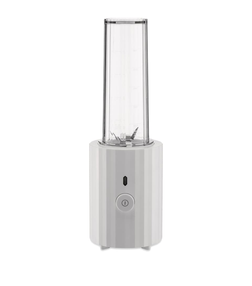 Alessi Plissé 2-Container Single-Serve Blender White