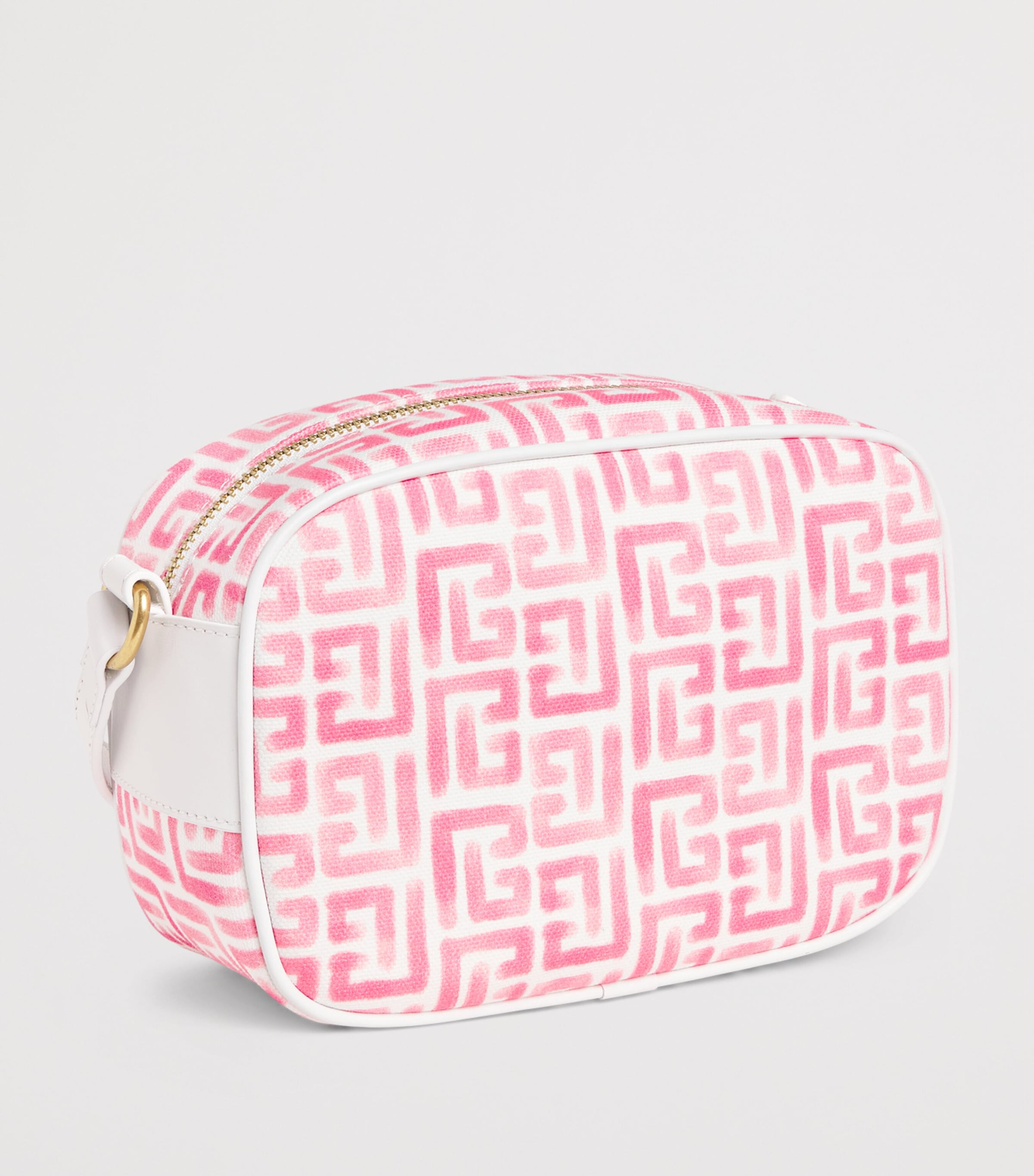 Balmain Kids Printed Cross-Body Bag White/pink Image 2