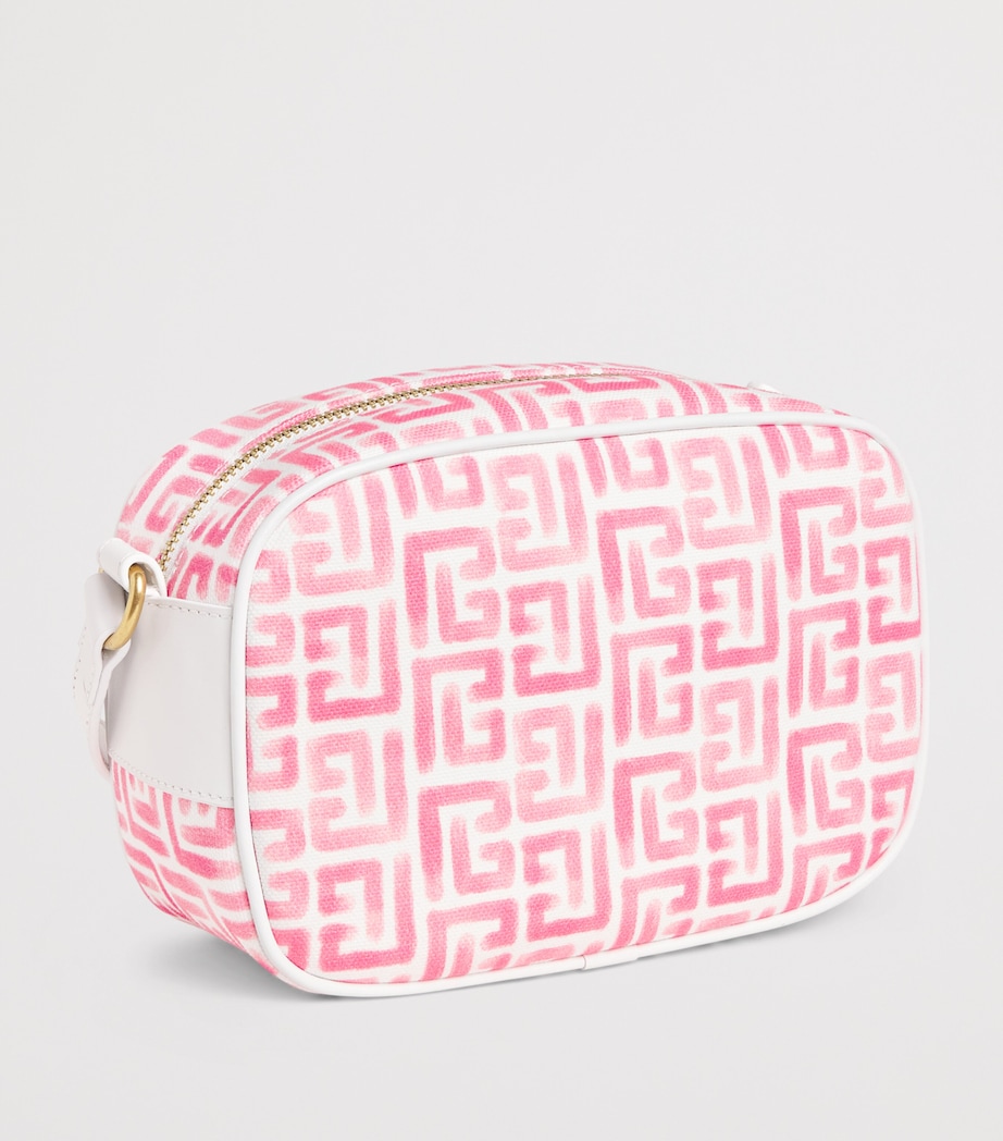 Balmain Kids Printed Cross-Body Bag White/pink Image 2