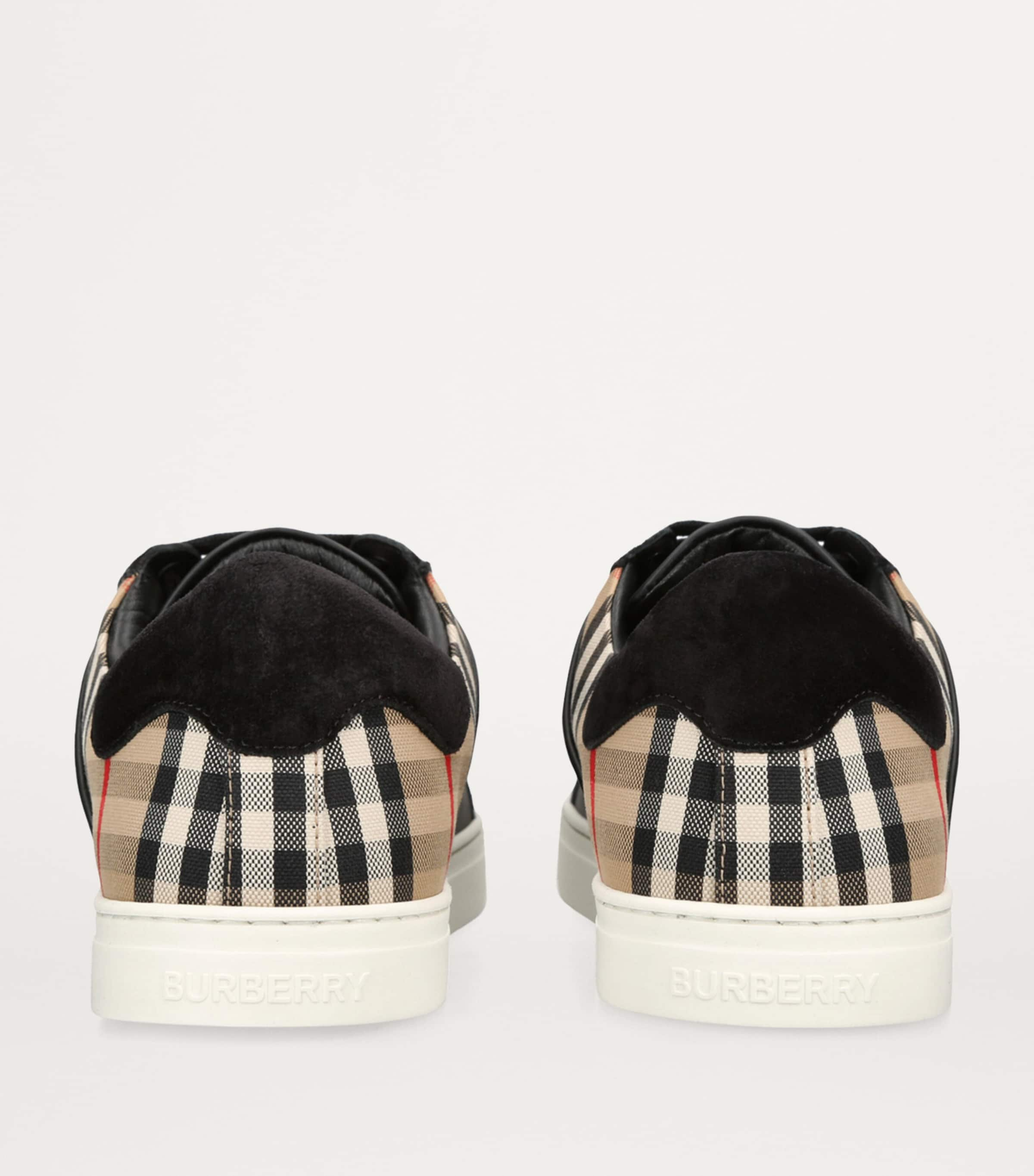 Burberry Leather Check Sneakers Harrods SA