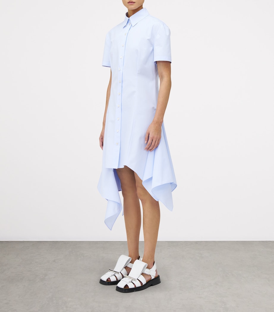 Asymmetric Shirt Midi Dress 4331 Image 3