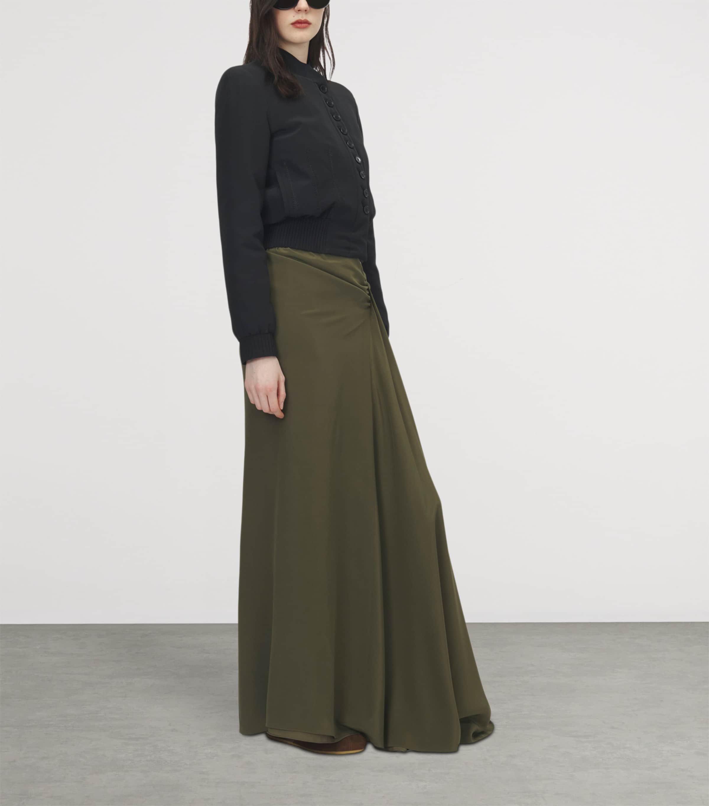 McQueen Womens Silk Bomber Jacket Image 5