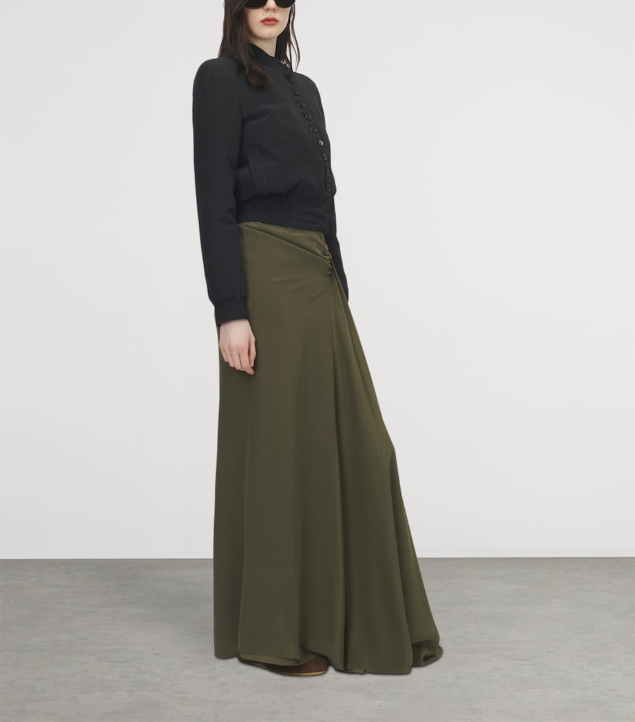 McQueen Womens Silk Bomber Jacket Image 5