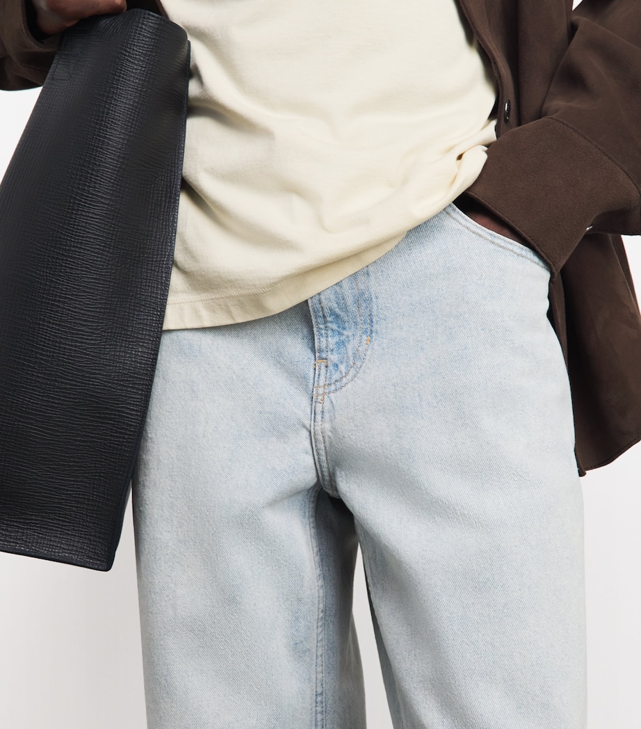 PAIGE Mens Doheny Wide-Leg Jeans Berto Image 3