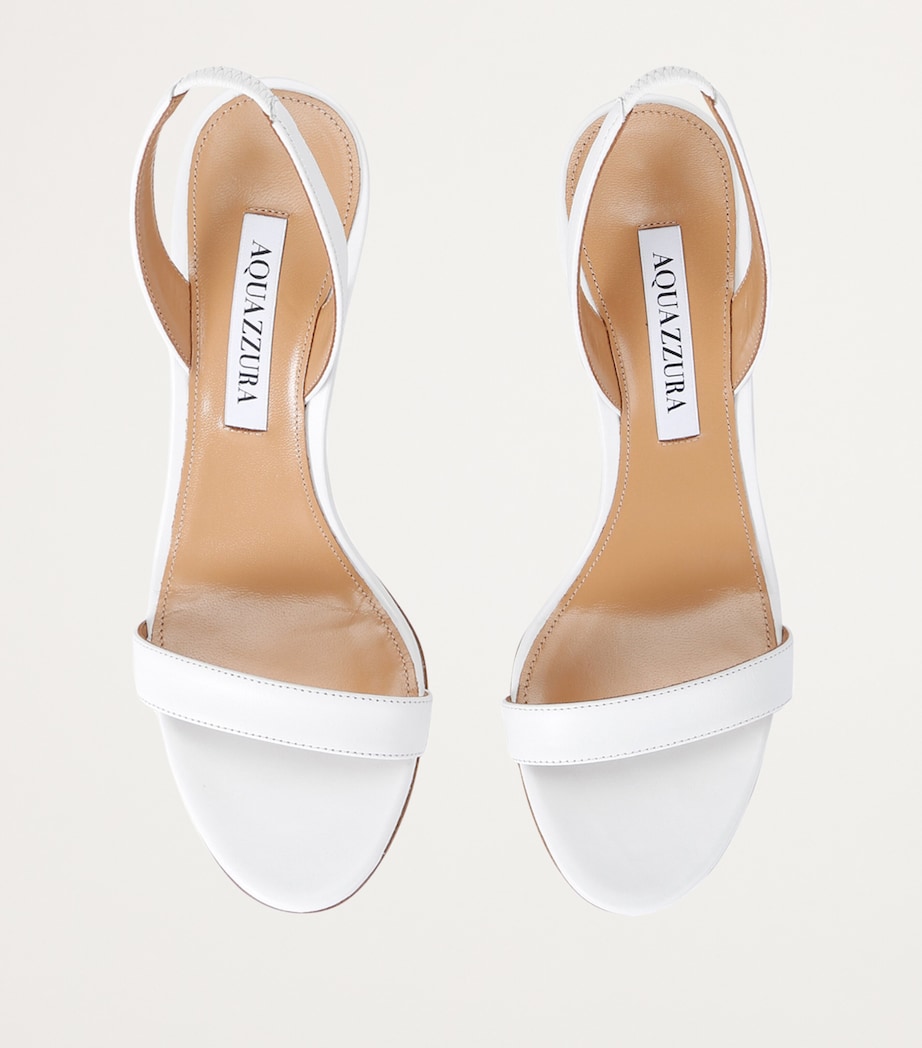 Leather So Nude Slingback Sandals 85 WHITE Image 4
